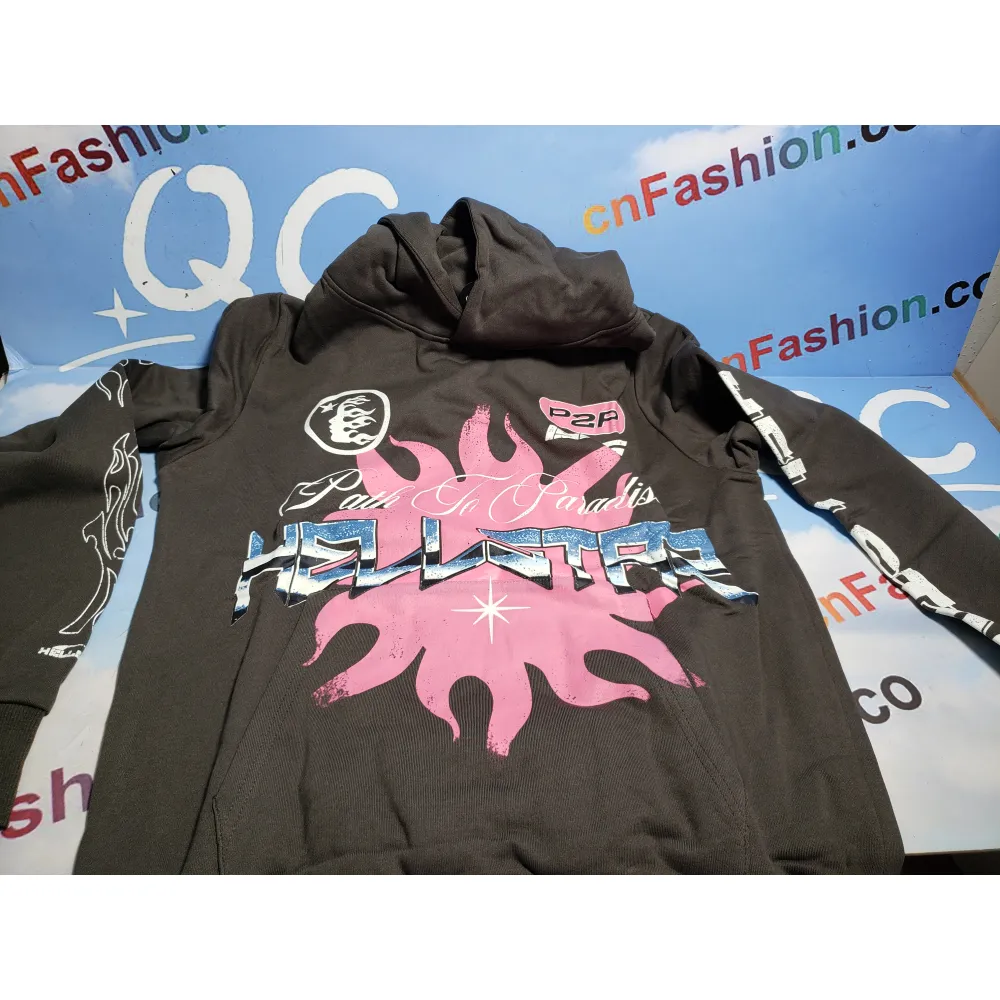 Hellstar Hoodie brown and pink