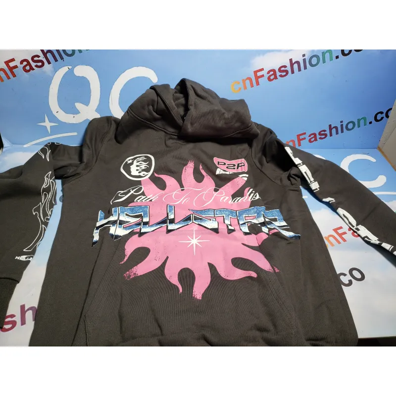Hellstar Hoodie brown and pink