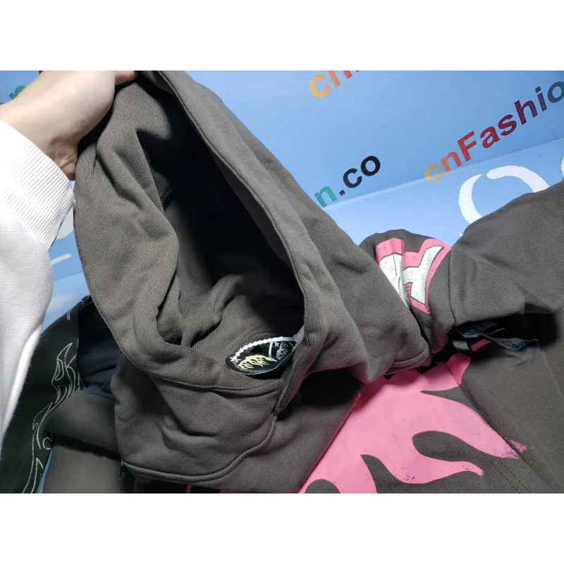 Hellstar Hoodie brown and pink