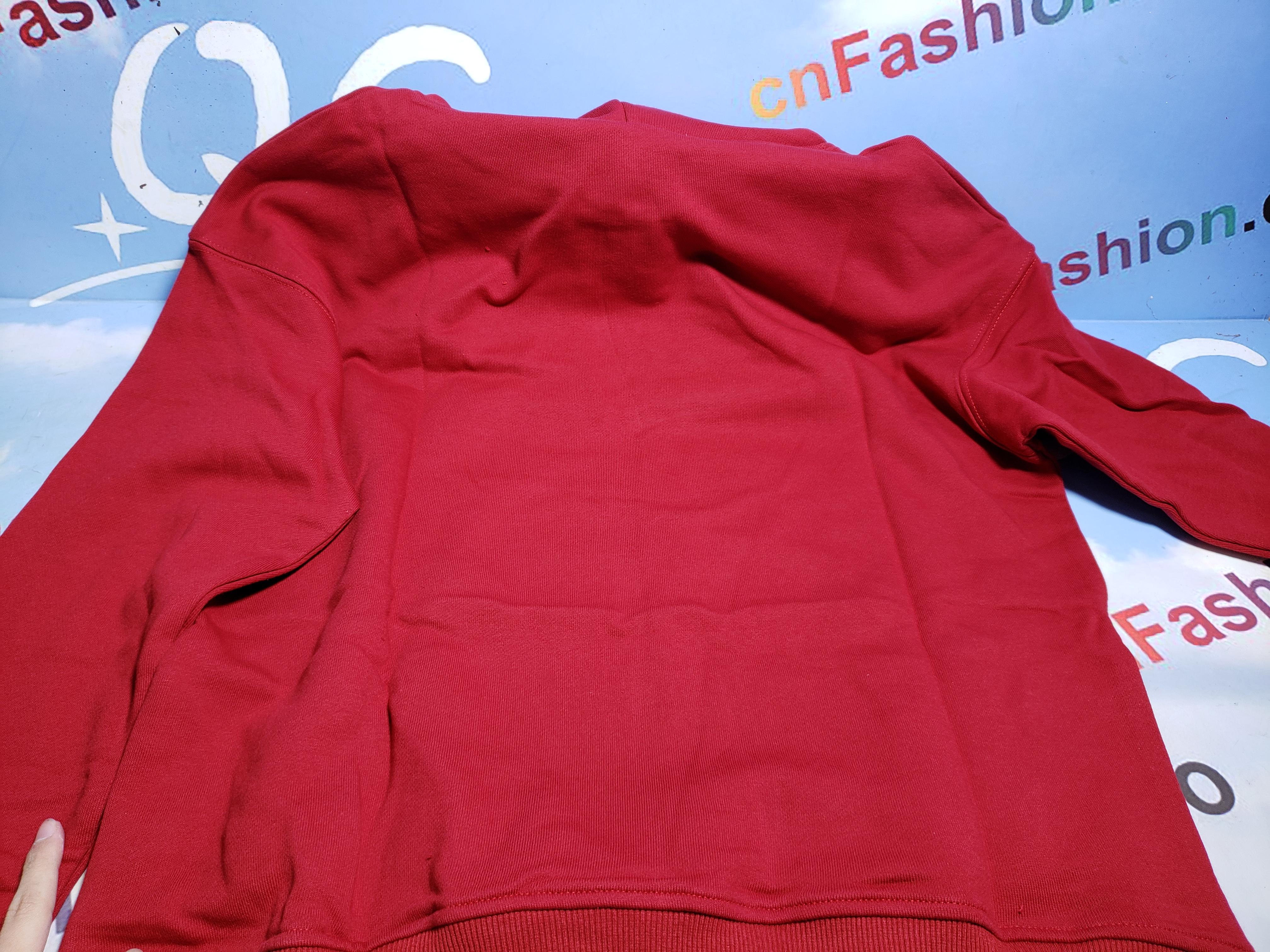 SP5DER Logo Maroon Hoodie