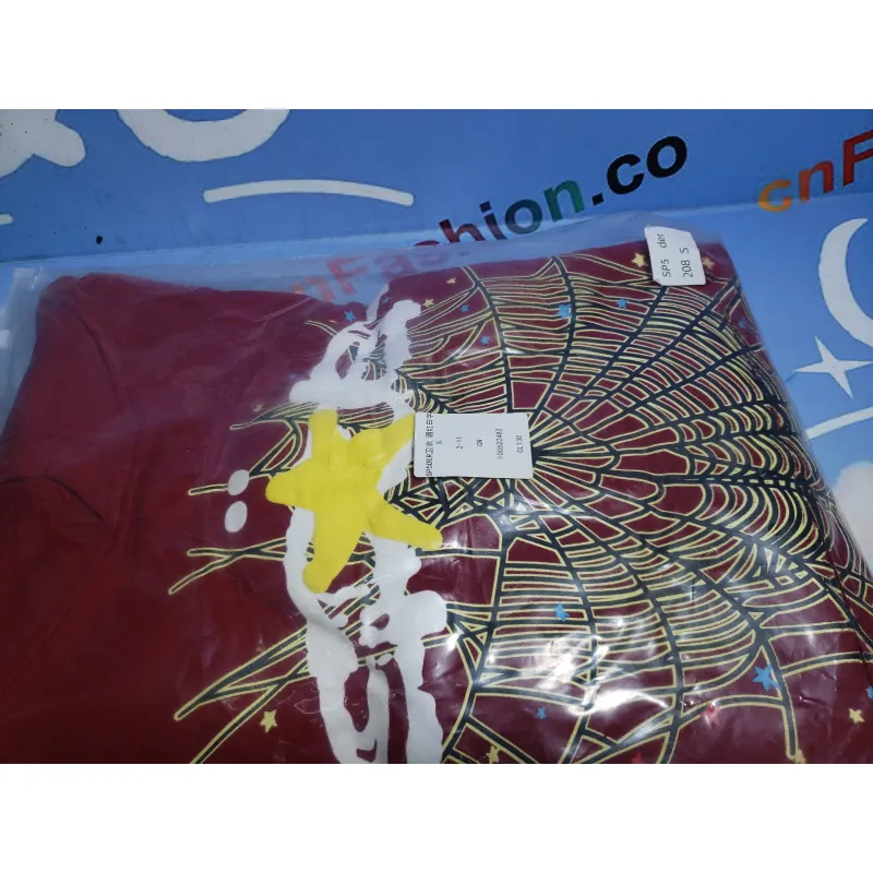 SP5DER Logo Maroon Hoodie