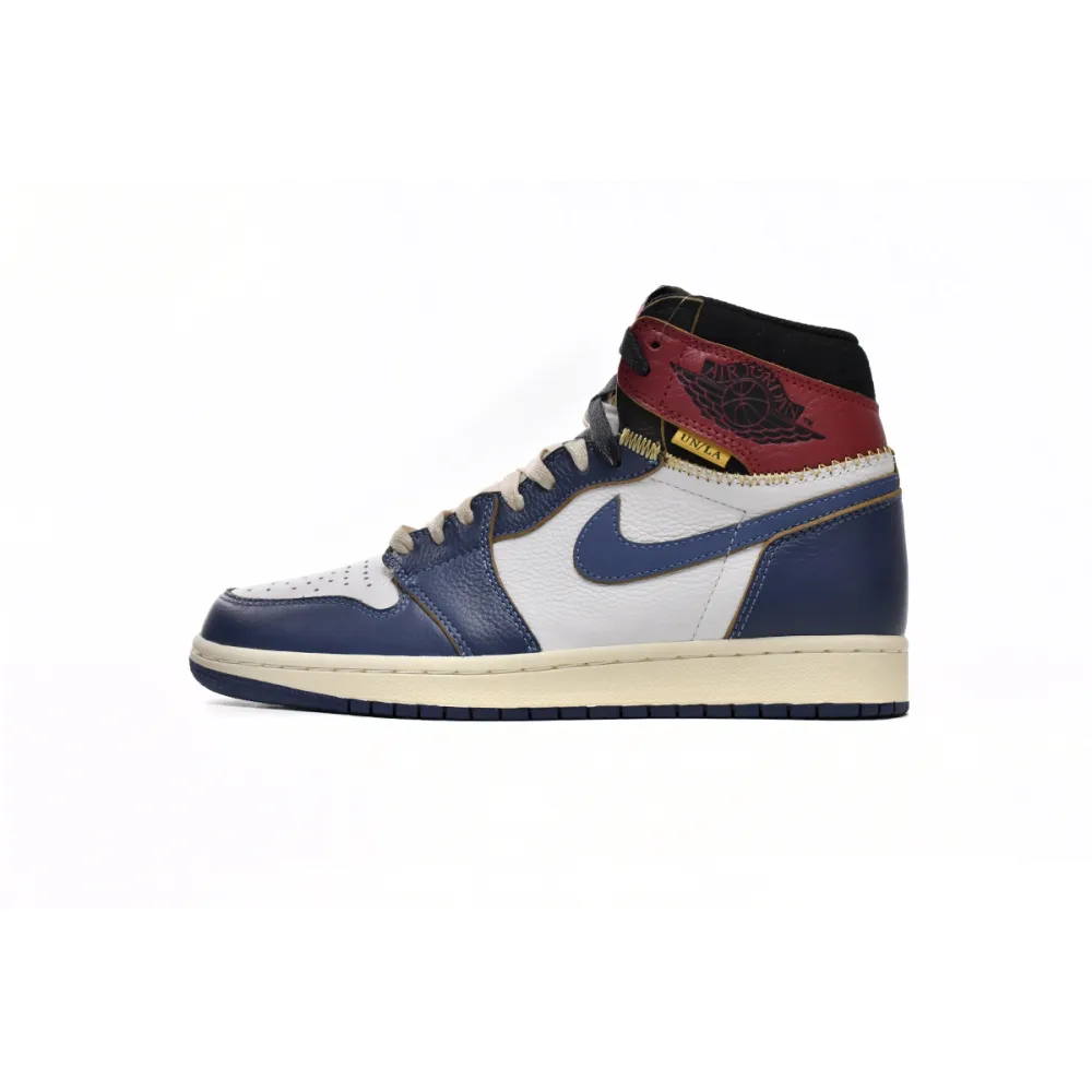 OG Union X Air Jordan 1 OG Hi Retro Blue Toe BV1300-146 