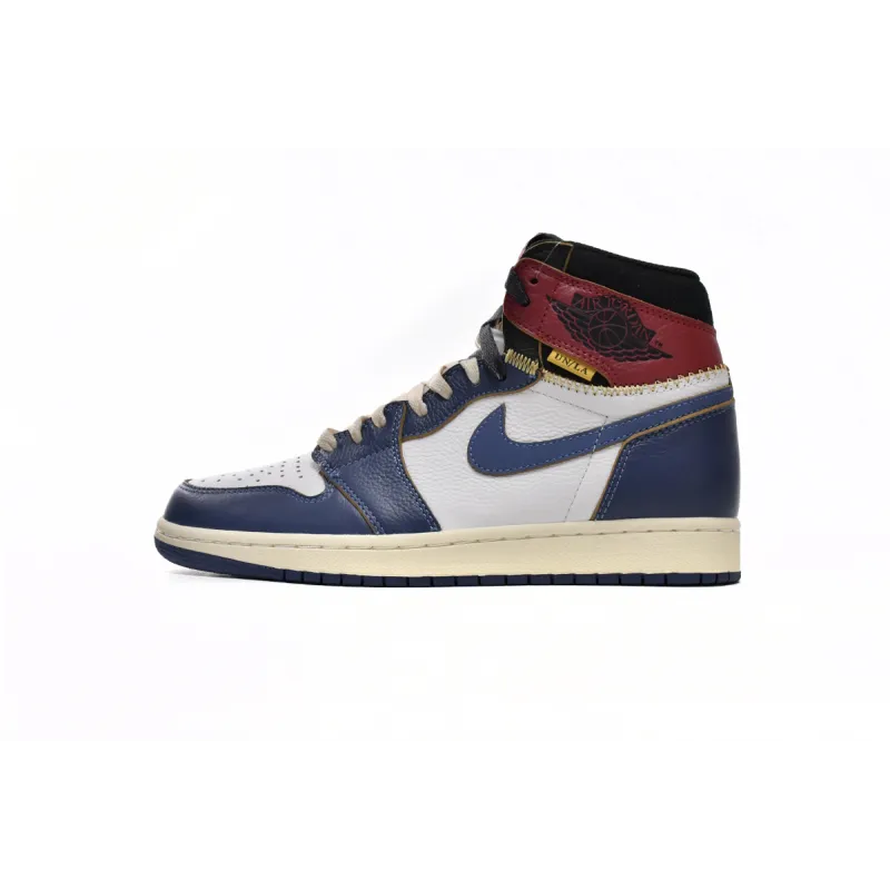 OG Union X Air Jordan 1 OG Hi Retro Blue Toe BV1300-146 