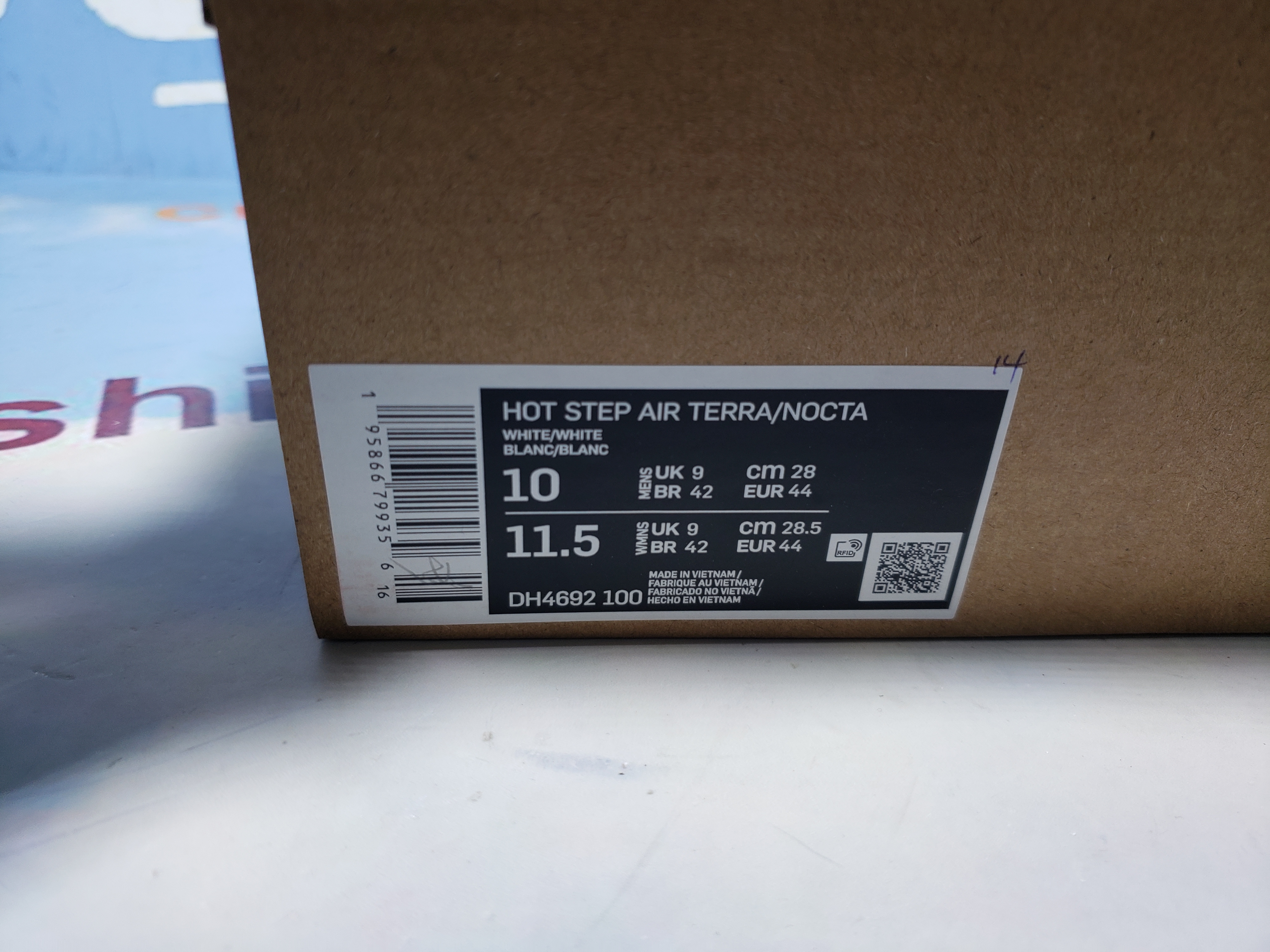 N Hot Step Air Terra Drake NOCTA Triple White