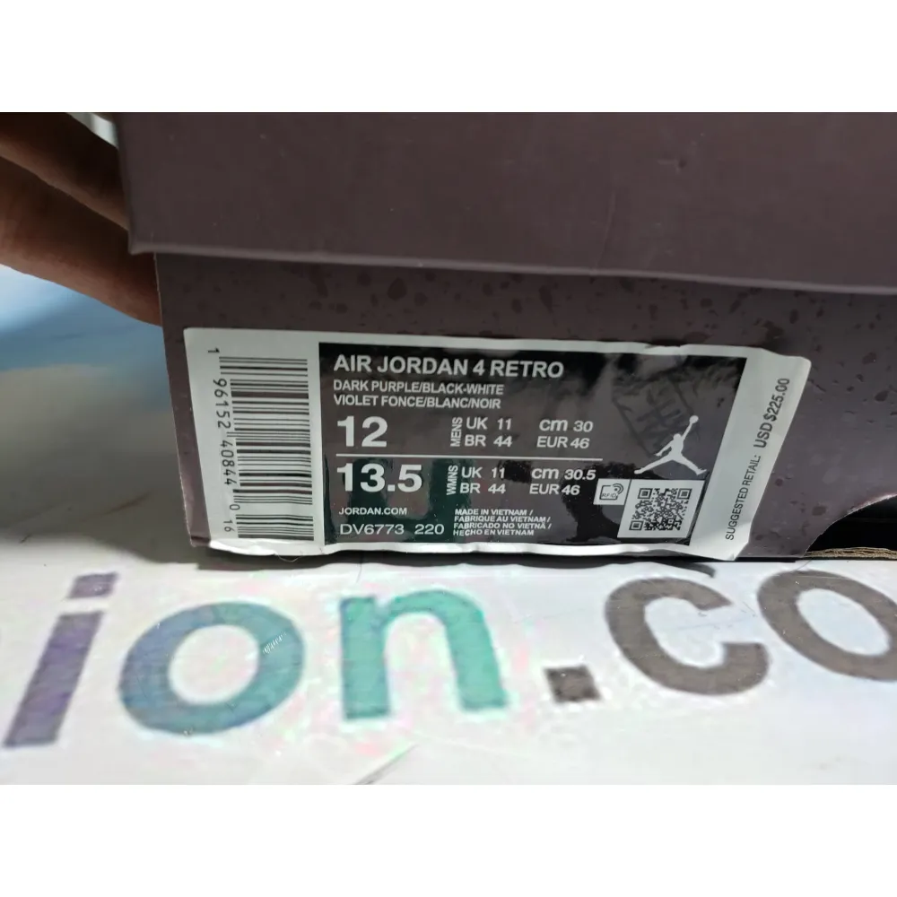 PKGoden Jordan 4 Retro A Ma Maniére Violet Ore,DV6773-220