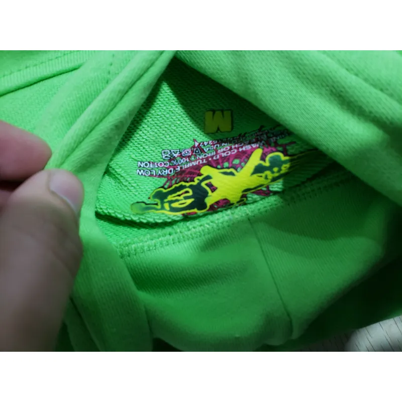 SP5DER Web Hoodie Slime Green