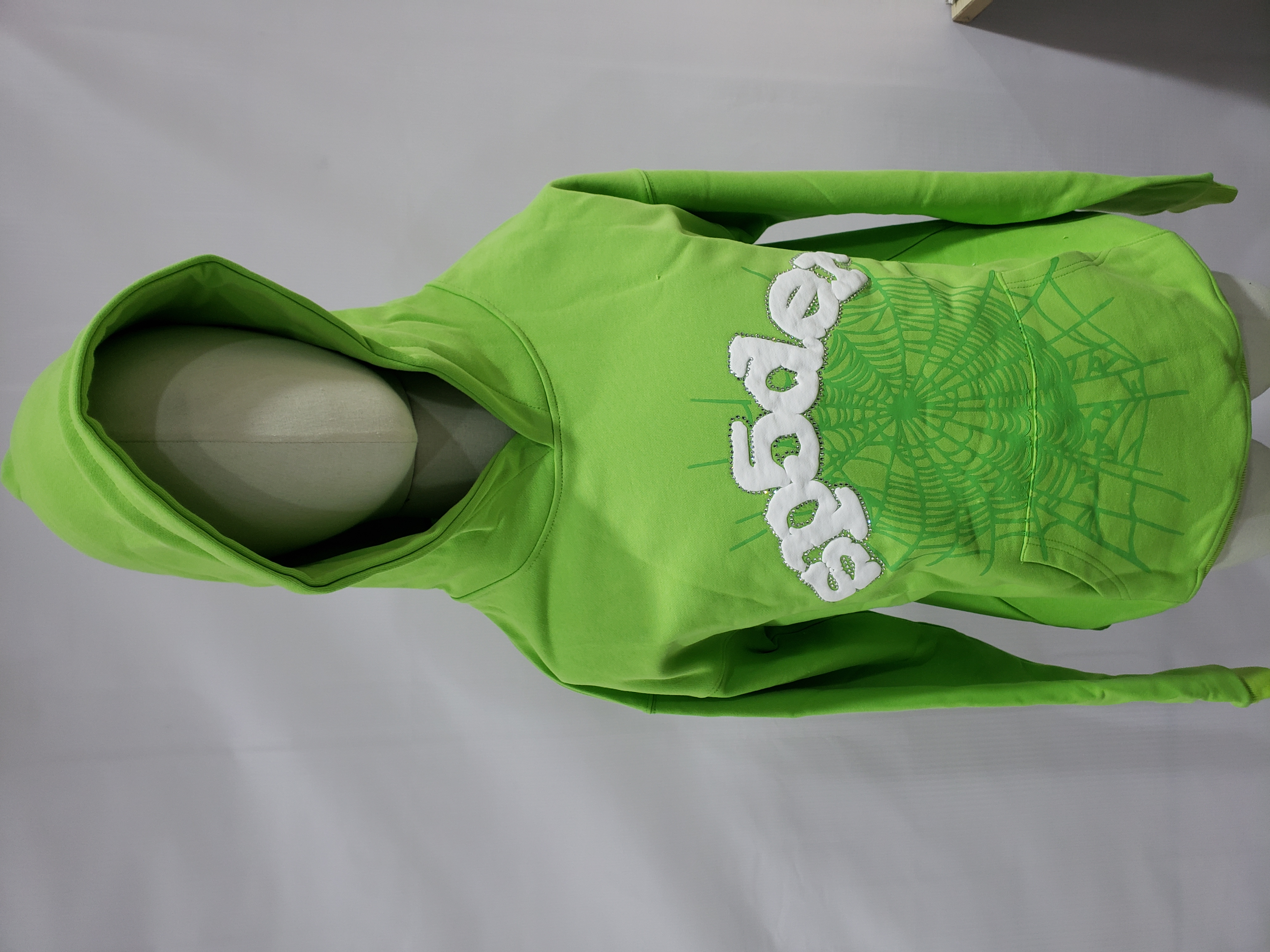 SP5DER Web Hoodie Slime Green