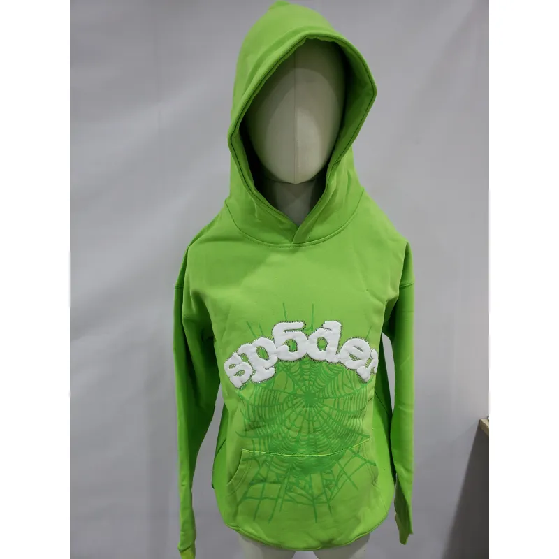 SP5DER Web Hoodie Slime Green