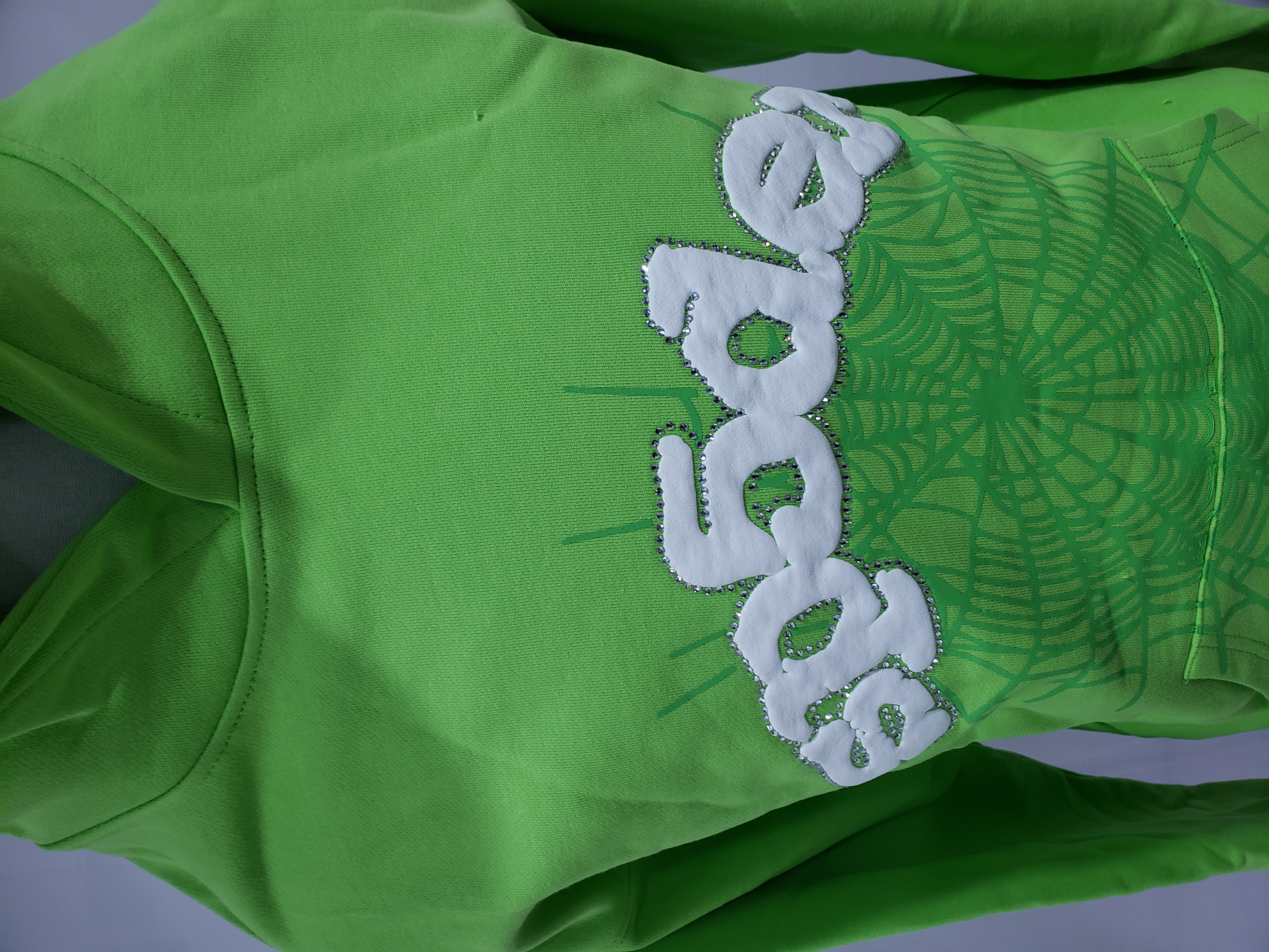 SP5DER Web Hoodie Slime Green
