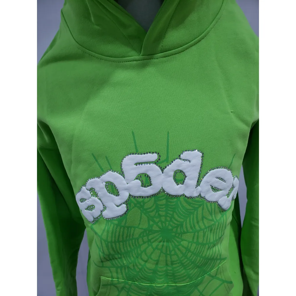 SP5DER Web Hoodie Slime Green