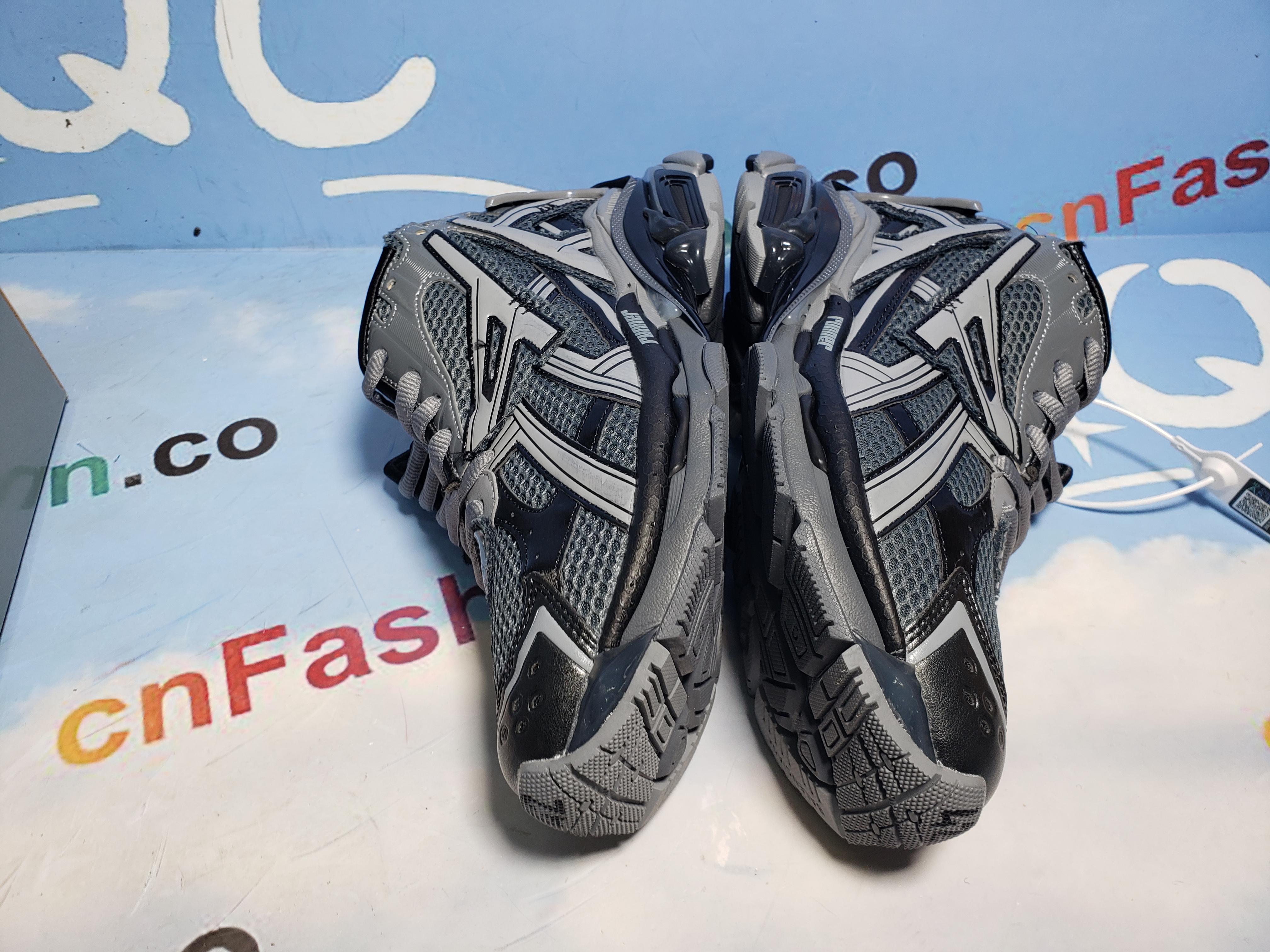 PKGoden Balenciaga 7th Runner All Black Gray 677402 W3RB2 1515