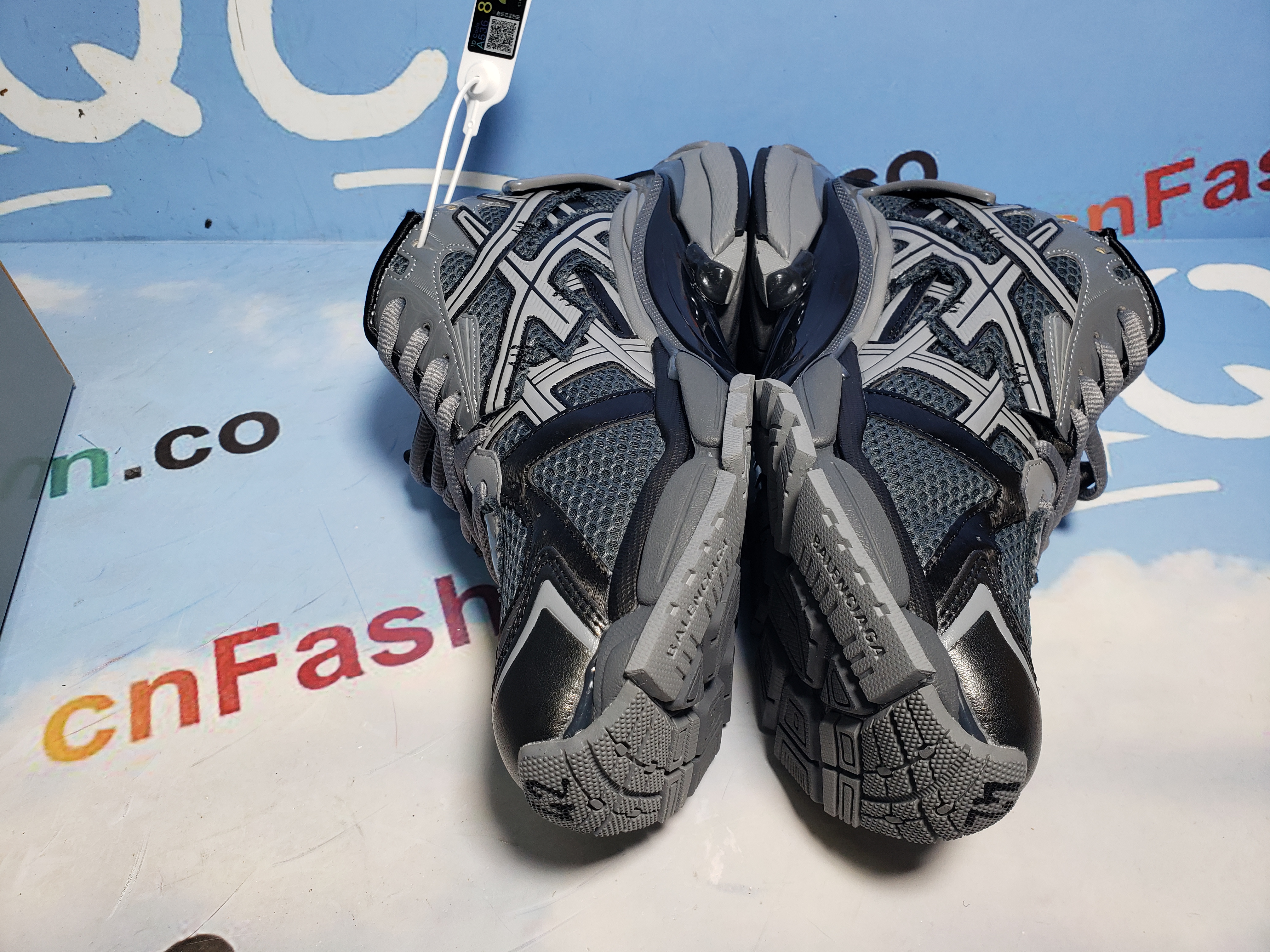 PKGoden Balenciaga 7th Runner All Black Gray 677402 W3RB2 1515