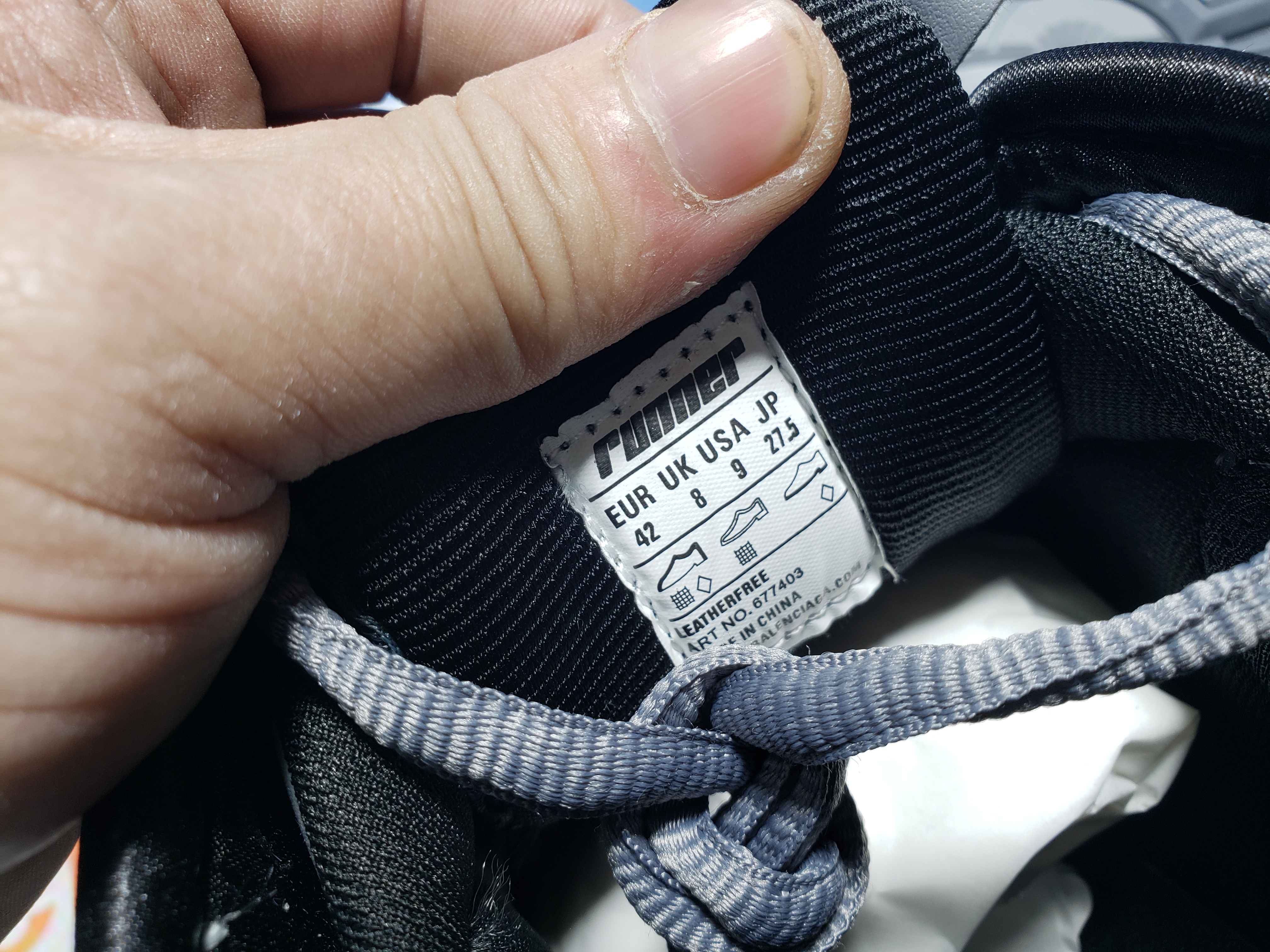 PKGoden Balenciaga 7th Runner All Black Gray 677402 W3RB2 1515