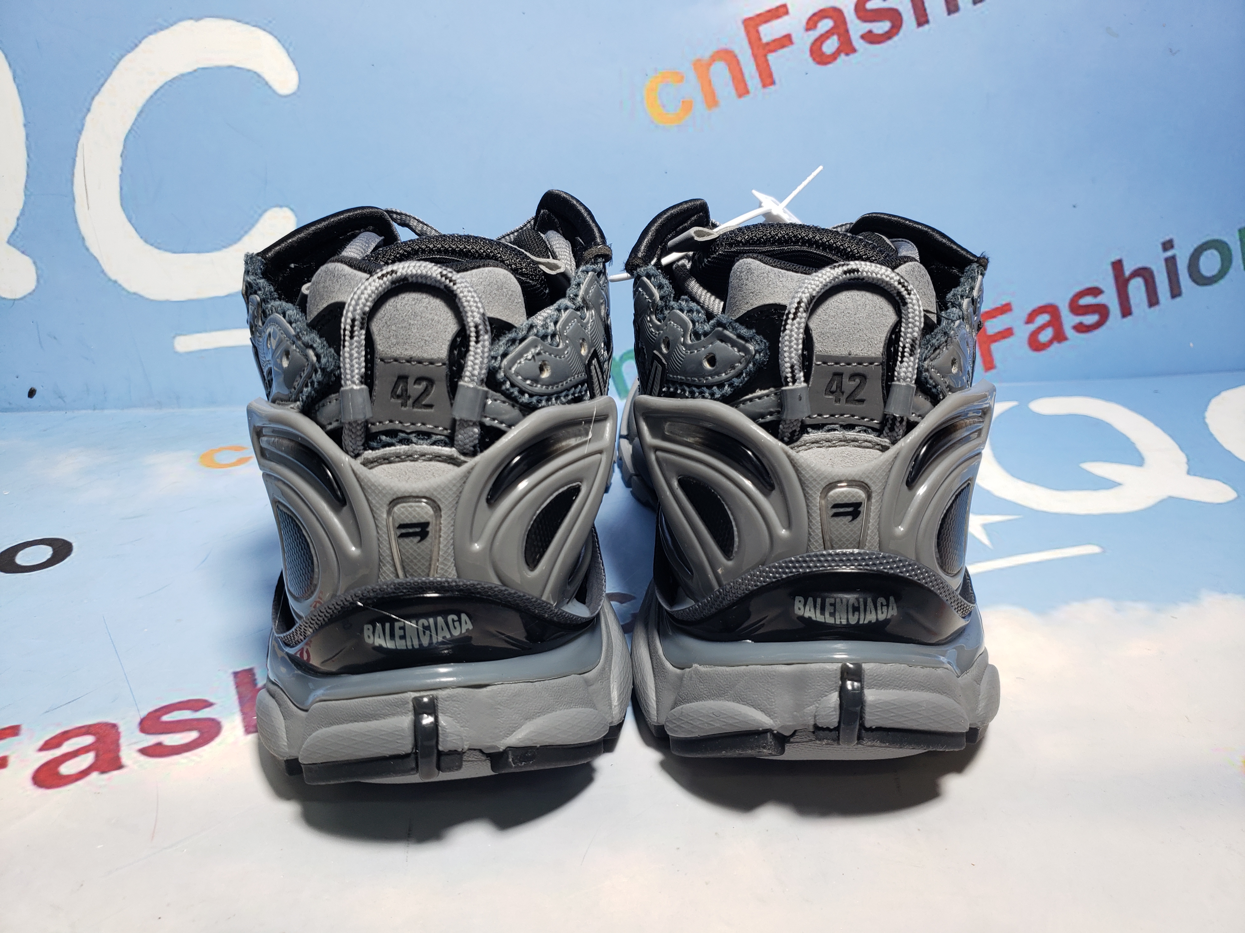 PKGoden Balenciaga 7th Runner All Black Gray 677402 W3RB2 1515