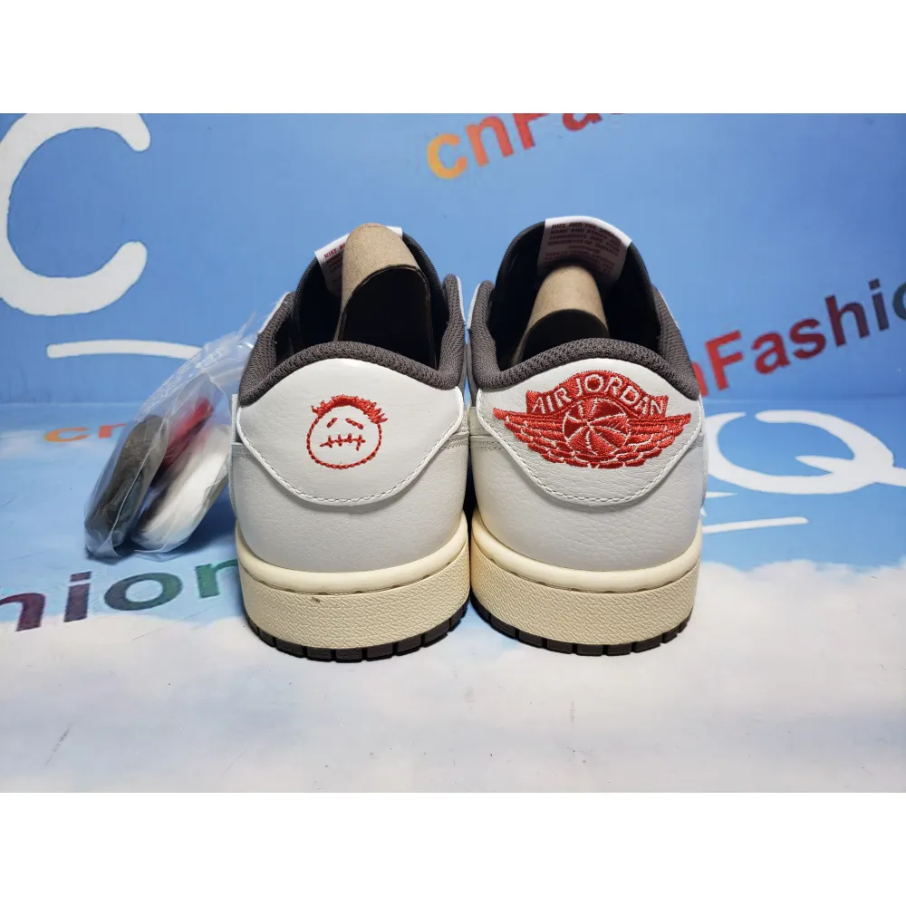 [Free Shipping] PKGoden Jordan 1 Retro Low OG SP Travis Scott Reverse Mocha, DM7866-162
