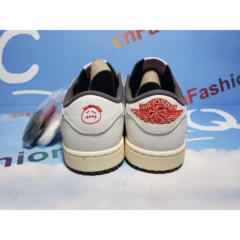 [Free Shipping] PKGoden Jordan 1 Retro Low OG SP Travis Scott Reverse Mocha, DM7866-162
