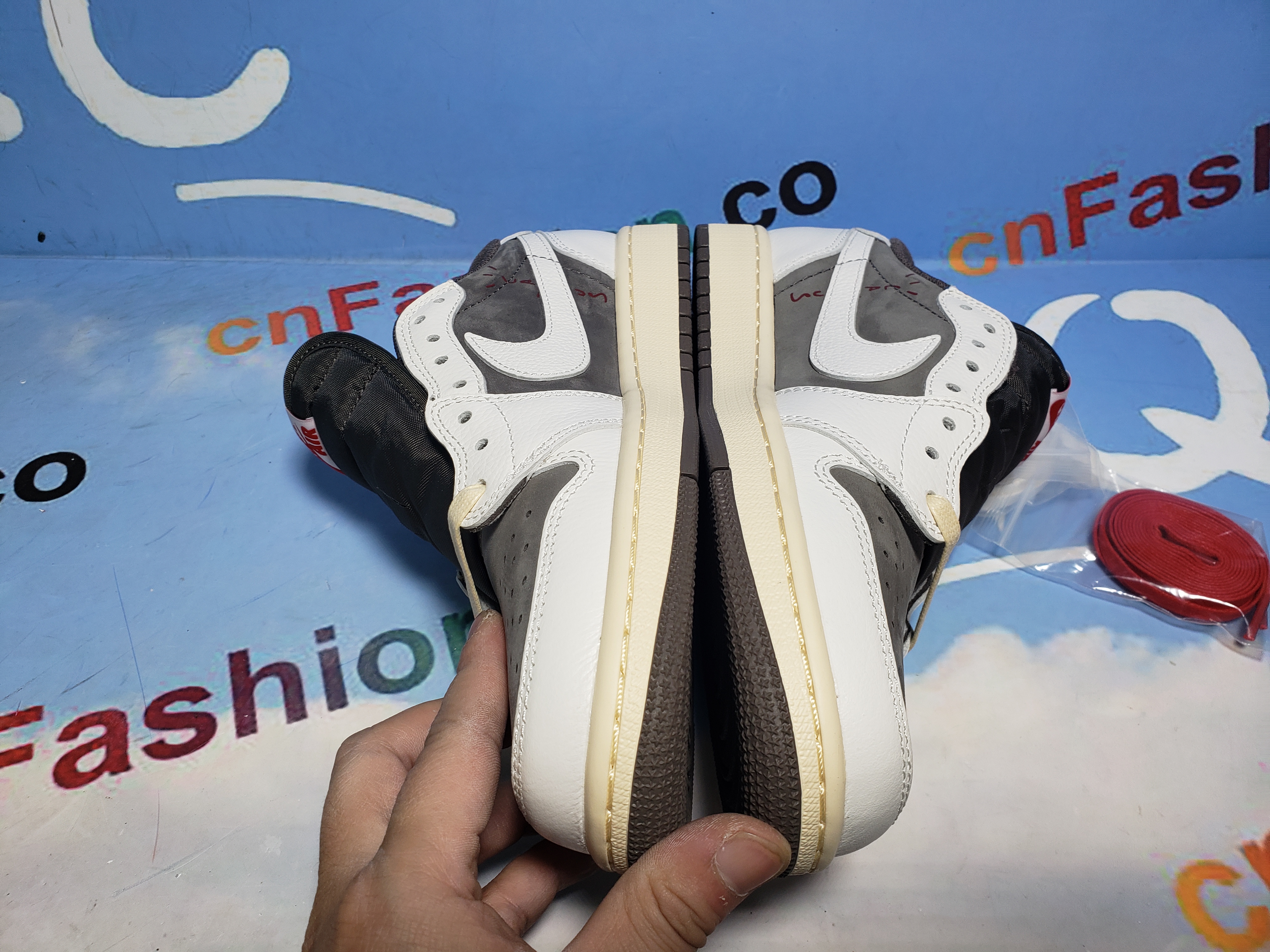 [Free Shipping] PKGoden Jordan 1 Retro Low OG SP Travis Scott Reverse Mocha, DM7866-162