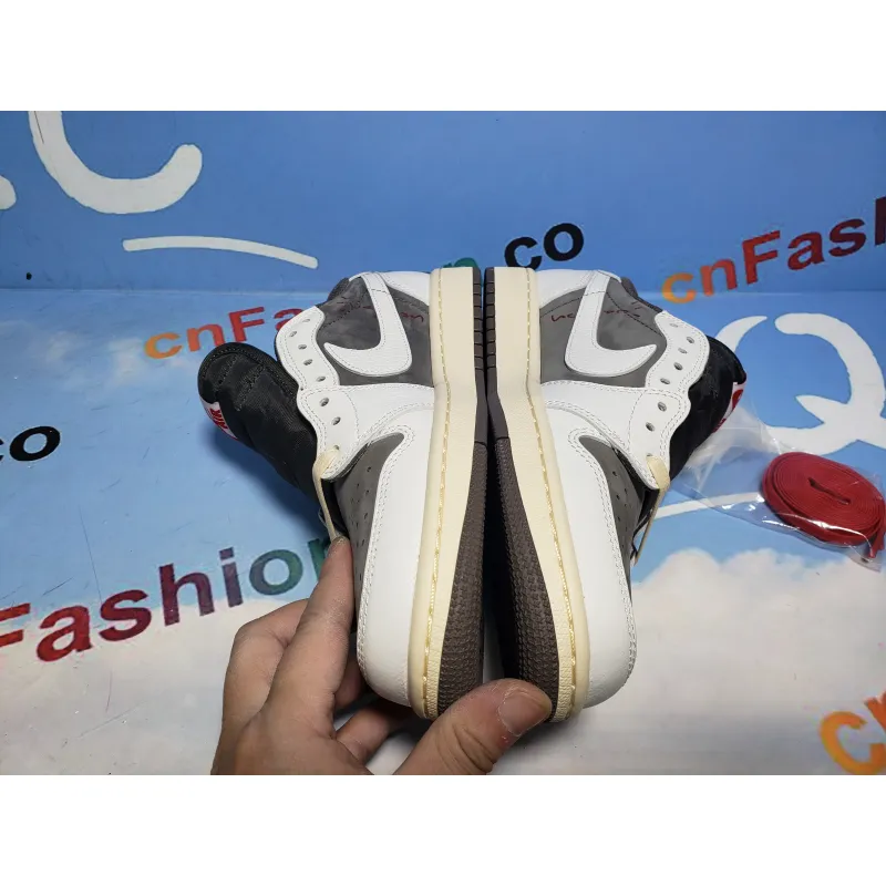 [Free Shipping] PKGoden Jordan 1 Retro Low OG SP Travis Scott Reverse Mocha, DM7866-162