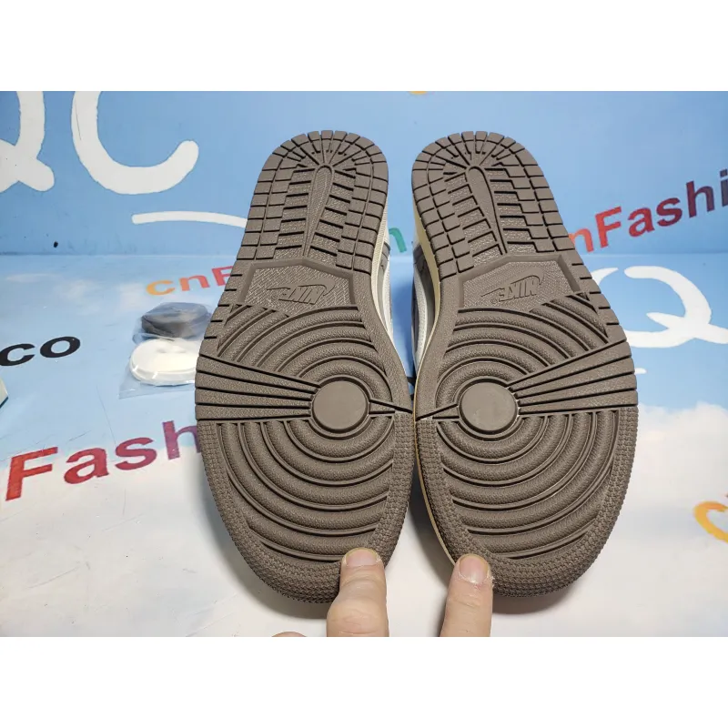 [Free Shipping] PKGoden Jordan 1 Retro Low OG SP Travis Scott Reverse Mocha, DM7866-162