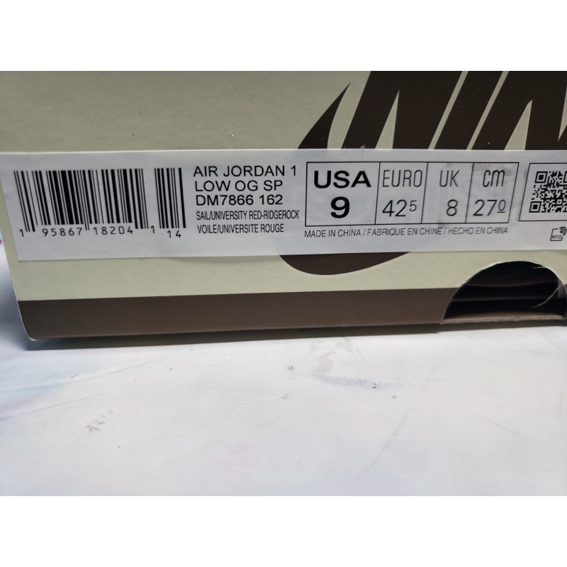 [Free Shipping] PKGoden Jordan 1 Retro Low OG SP Travis Scott Reverse Mocha, DM7866-162
