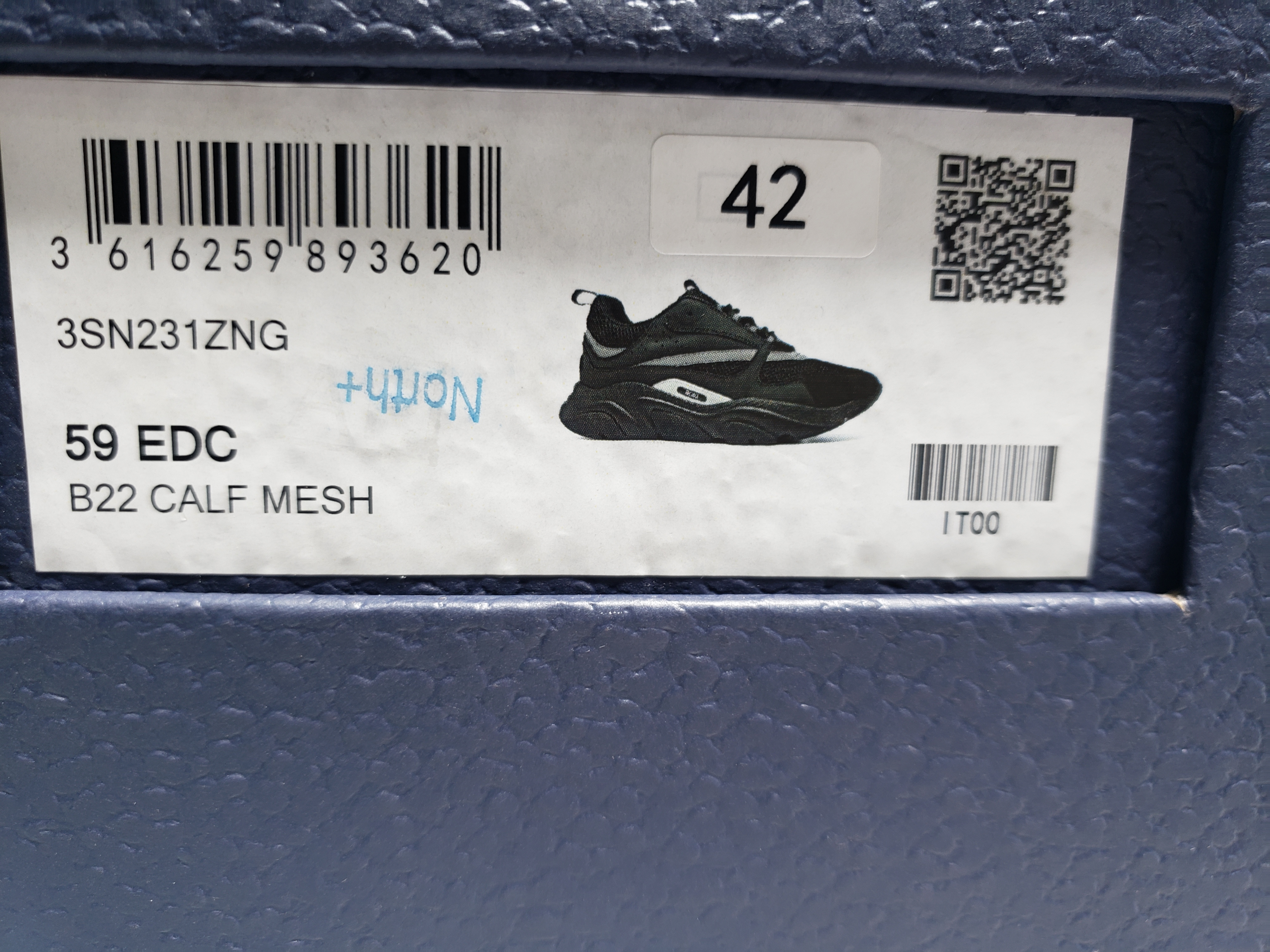 [Free Shipping] PKGoden Dior B22 Sneakers Black 3SN231ZNG_H969