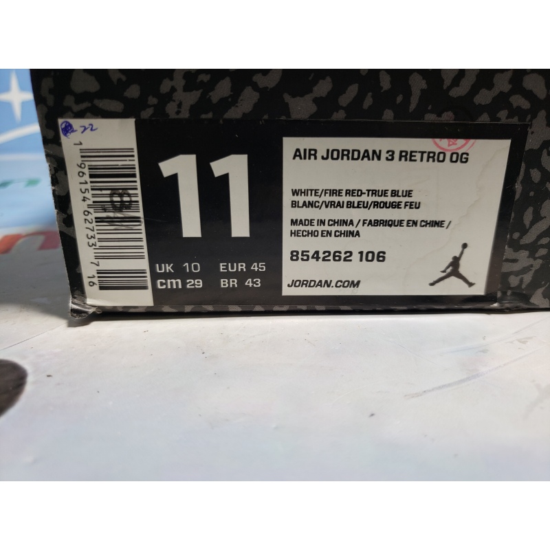 PKGoden Air Jordan 3 Retro True Blue (2016),854262-106