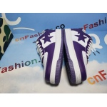 BMLin A Bathing Ape Bape Sta Low White Purple,1170-0191-007