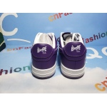 BMLin A Bathing Ape Bape Sta Low White Purple,1170-0191-007