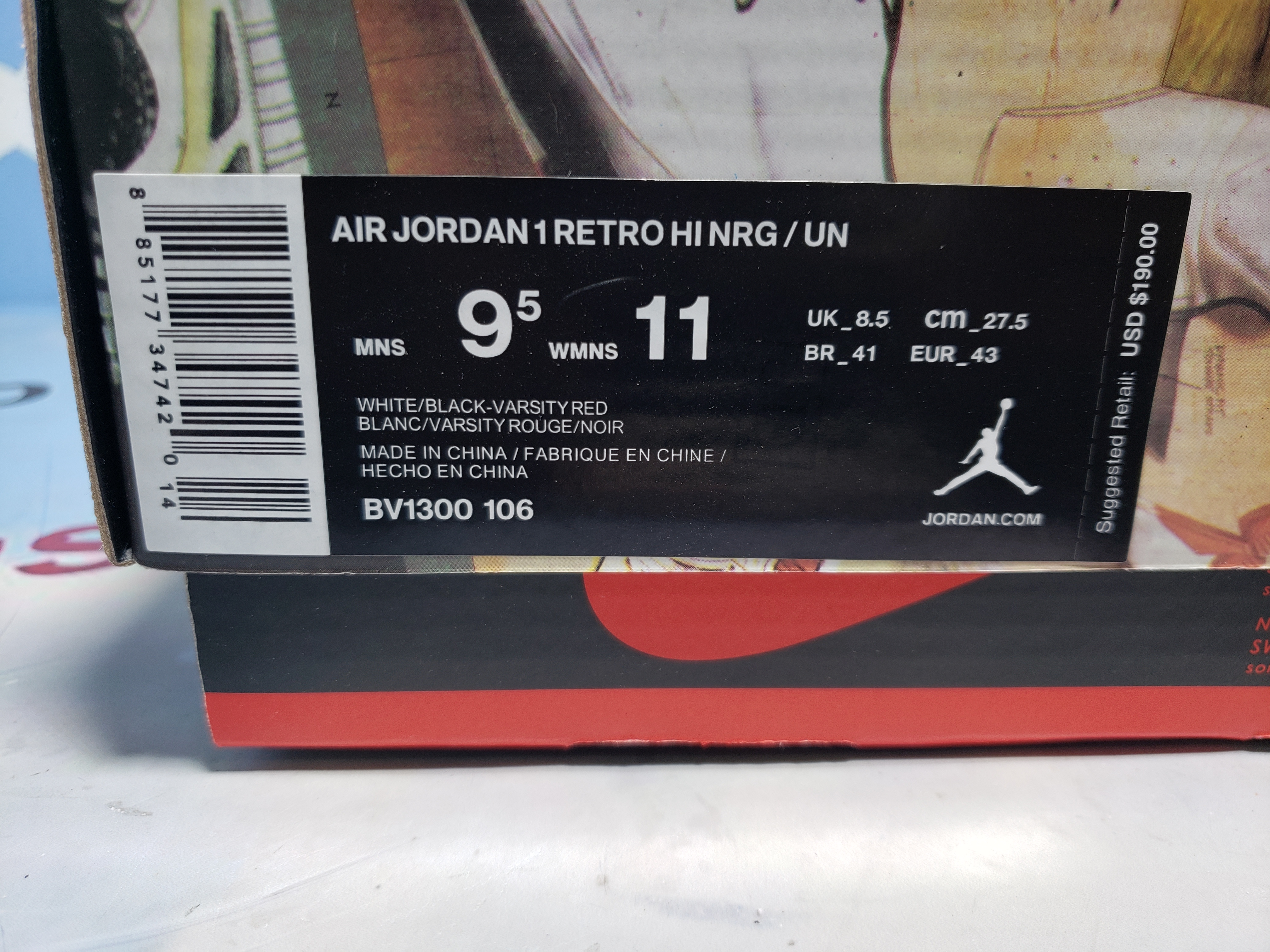 PKGoden Air Jordan 1 Retro High Union Los Angeles Black Toe