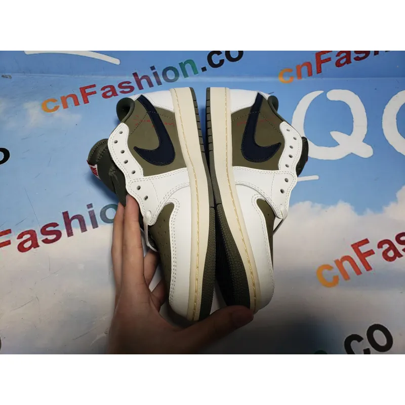 PKGoden Jordan 1 Low OG Travis Scott Olive,DM7866-200
