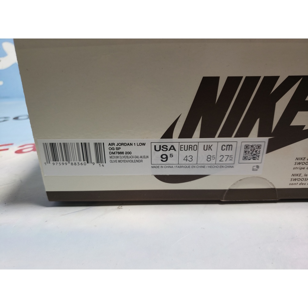 PKGoden Jordan 1 Low OG Travis Scott Olive,DM7866-200