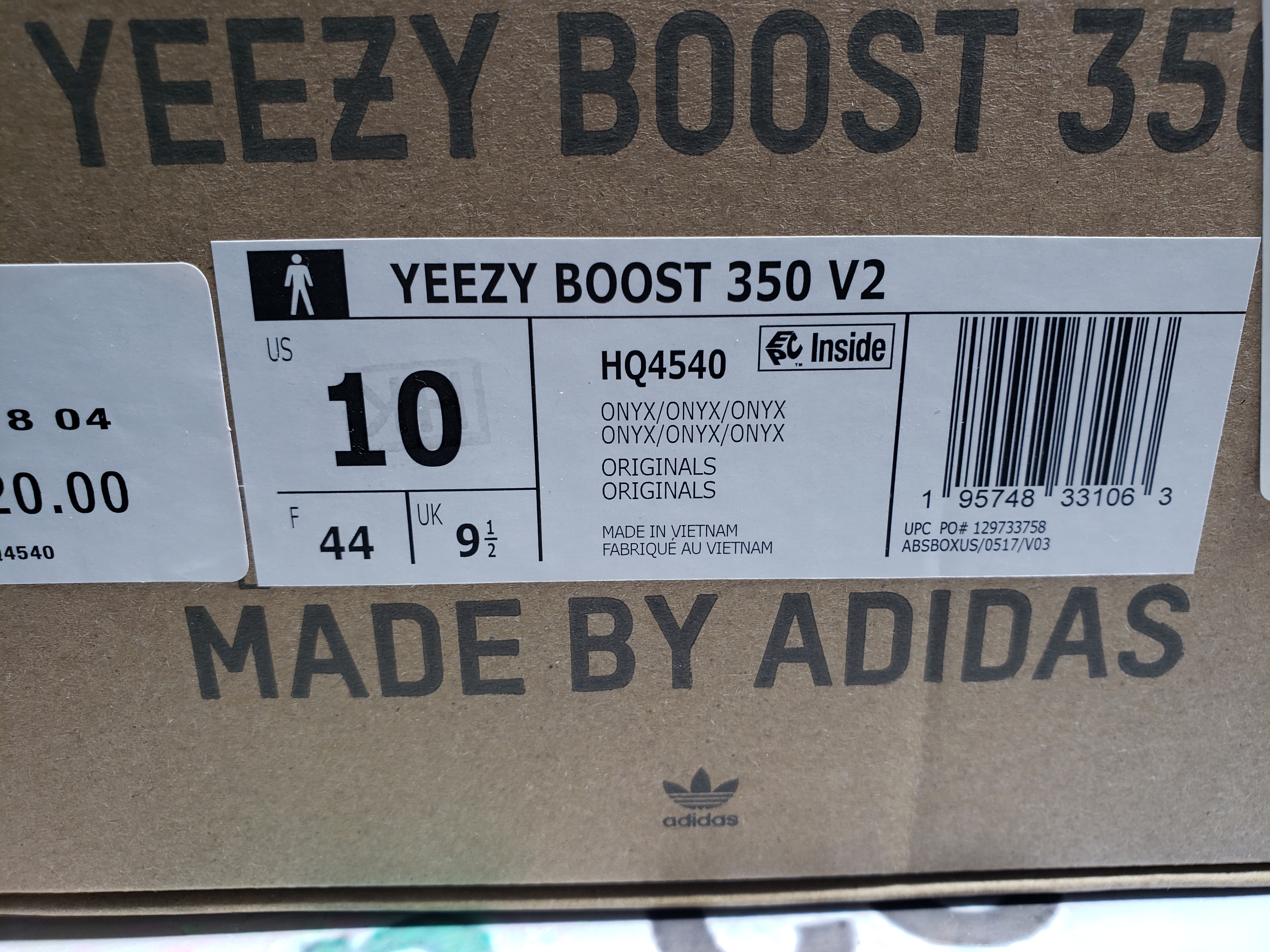 OG Yeezy Boost 350 V2 Onyx HQ4540