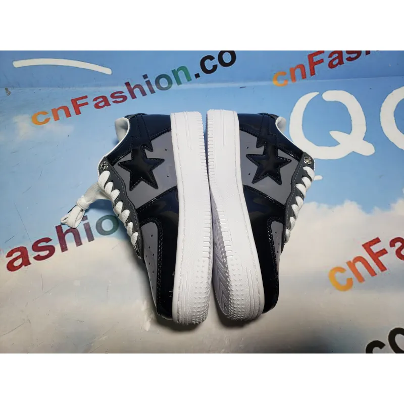 Special Sale A Bathing Ape Bape Sta Low Black Grey Baolan 1H20 191 046