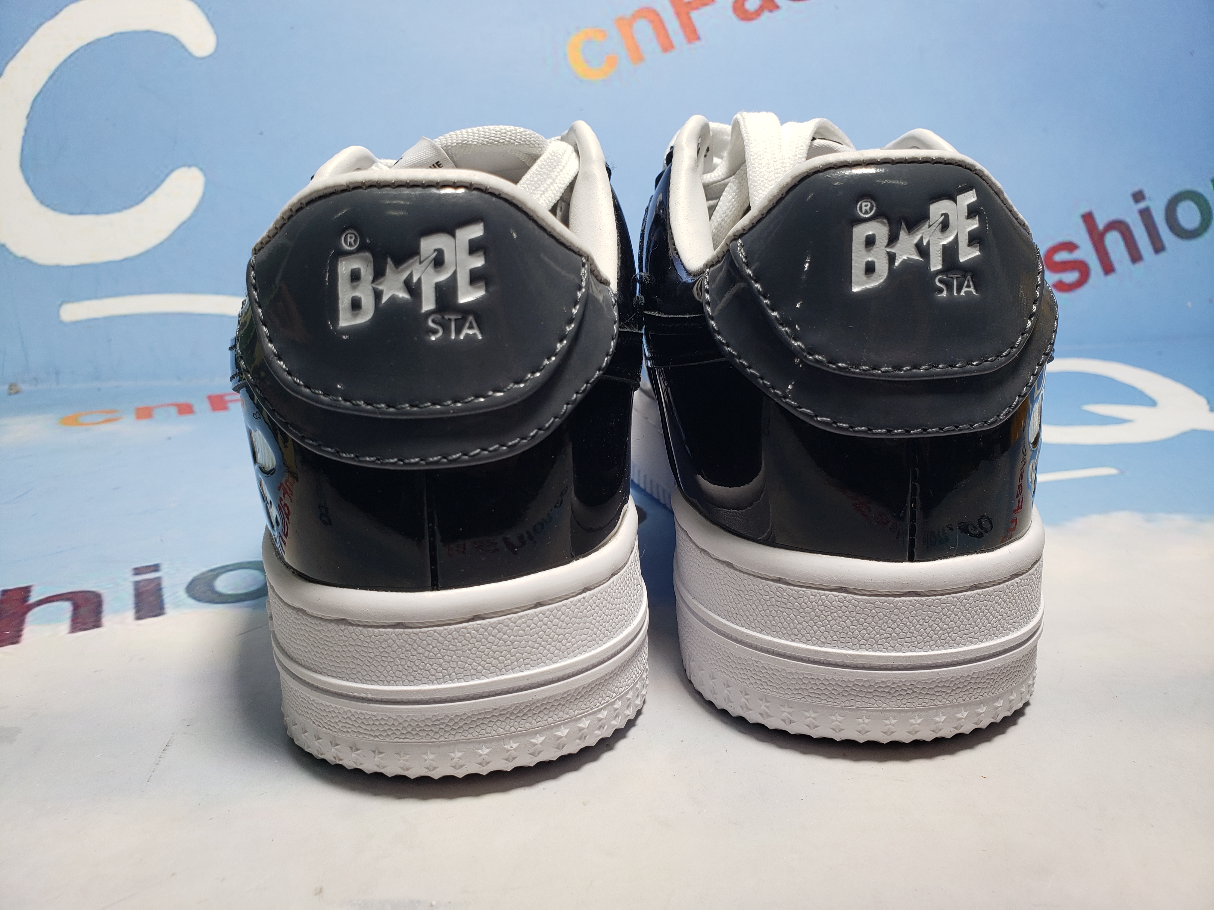 Special Sale A Bathing Ape Bape Sta Low Black Grey Baolan 1H20 191 046