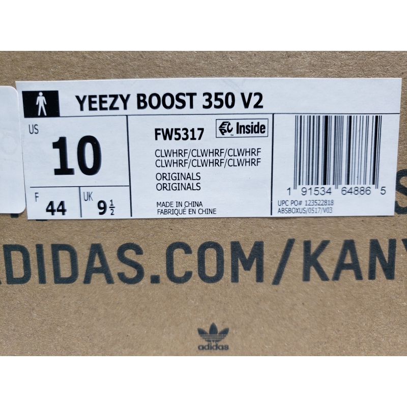 PKGoden Yeezy Boost 350 V2 Cloud White (Reflective),FW5317