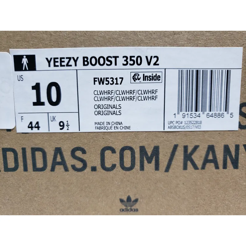 PKGoden Yeezy Boost 350 V2 Cloud White (Reflective),FW5317