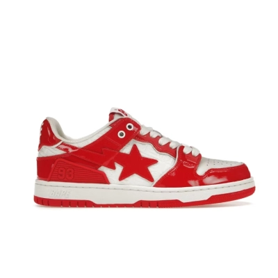 OG A Bathing Ape Bape SK8 Sta Red White 01