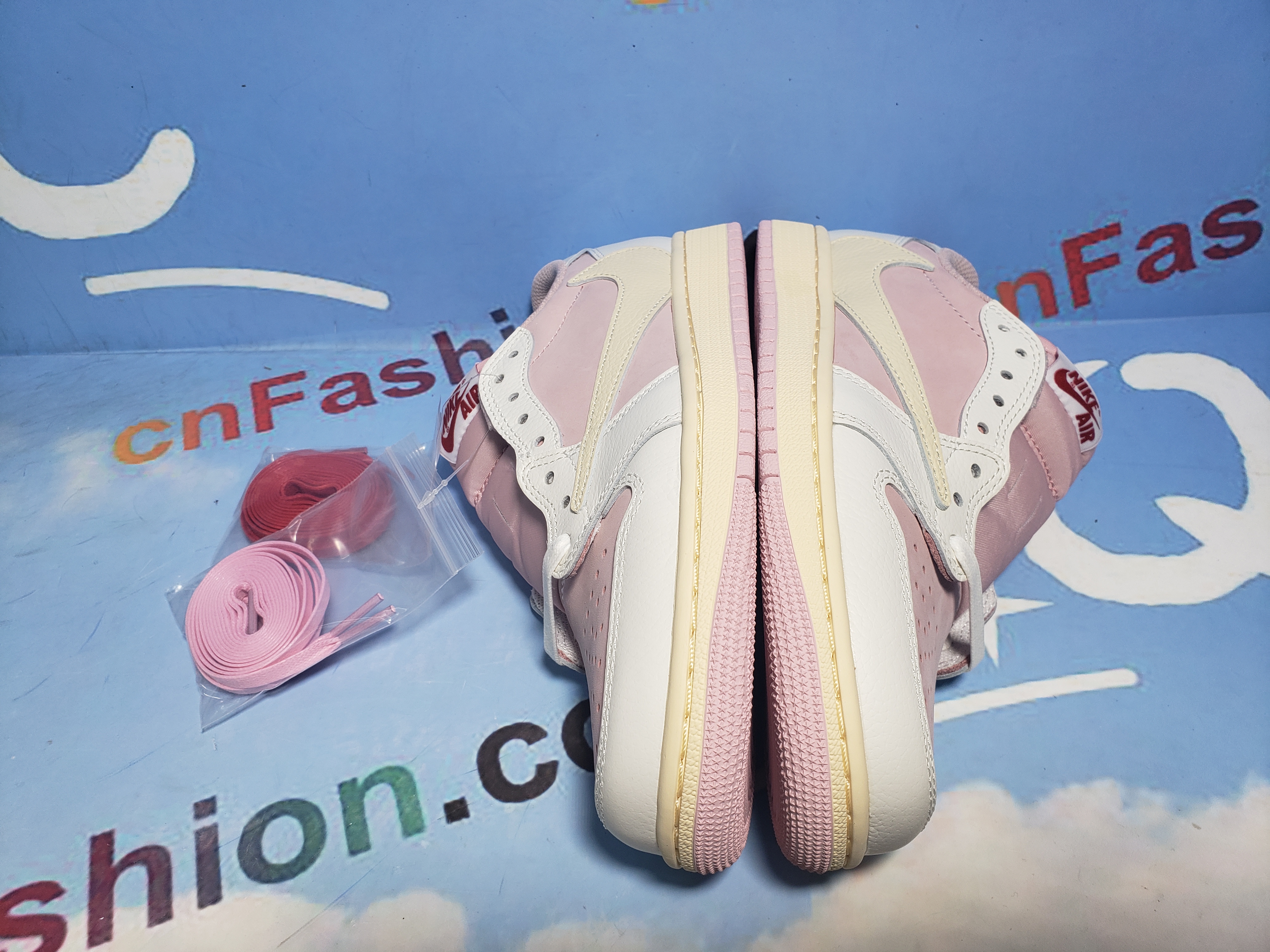 PKGoden Jordan 1 Low Travis Scott White Pink,DM7866-600