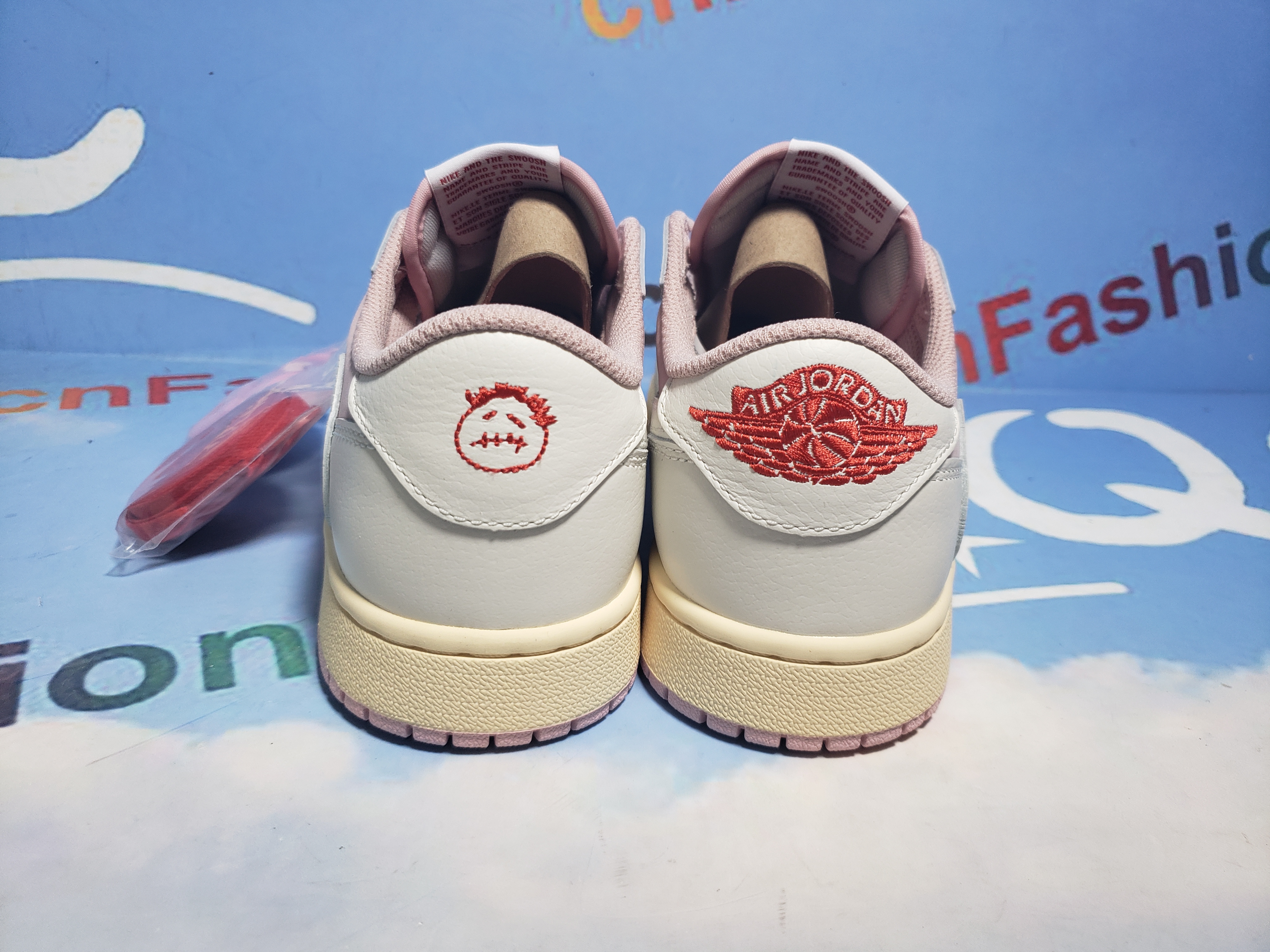 PKGoden Jordan 1 Low Travis Scott White Pink,DM7866-600