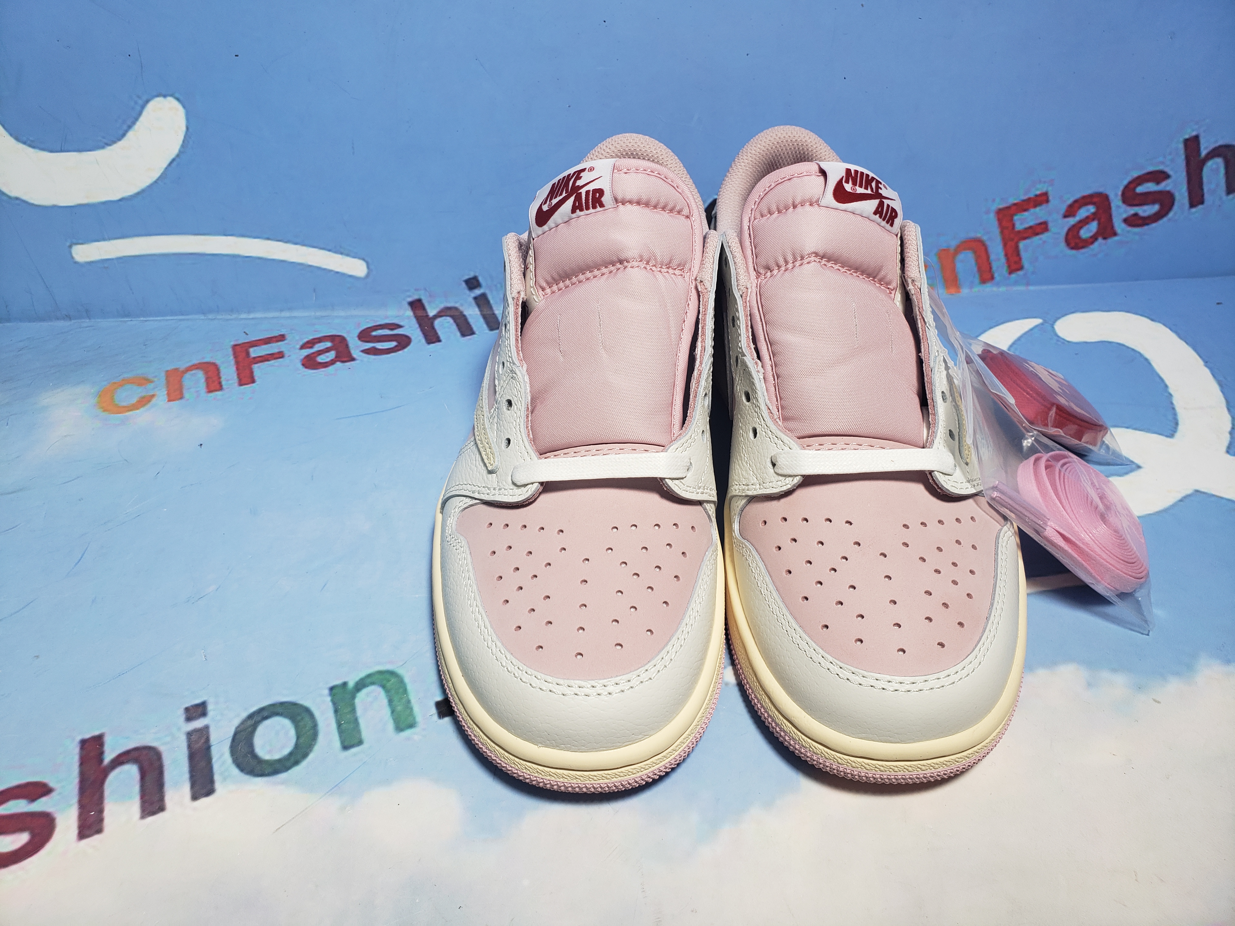 PKGoden Jordan 1 Low Travis Scott White Pink,DM7866-600