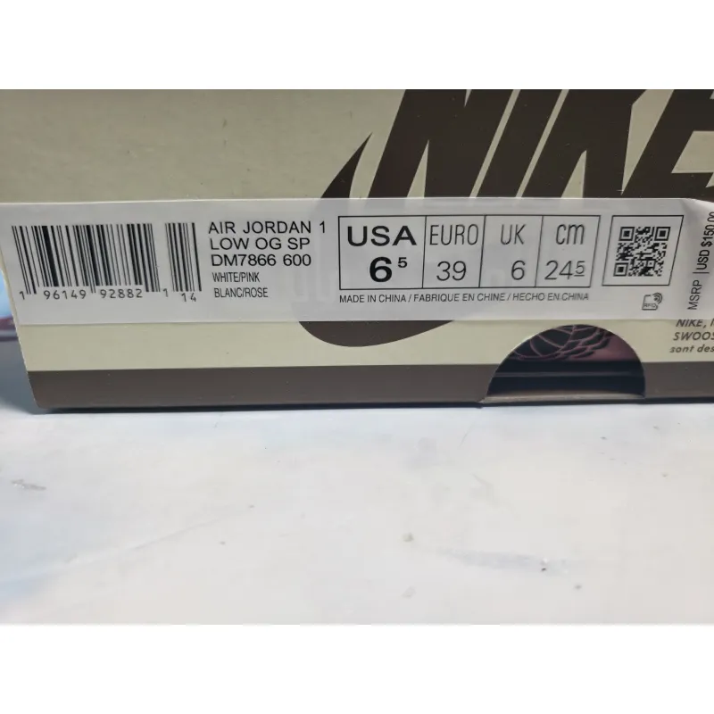 PKGoden Jordan 1 Low Travis Scott White Pink,DM7866-600