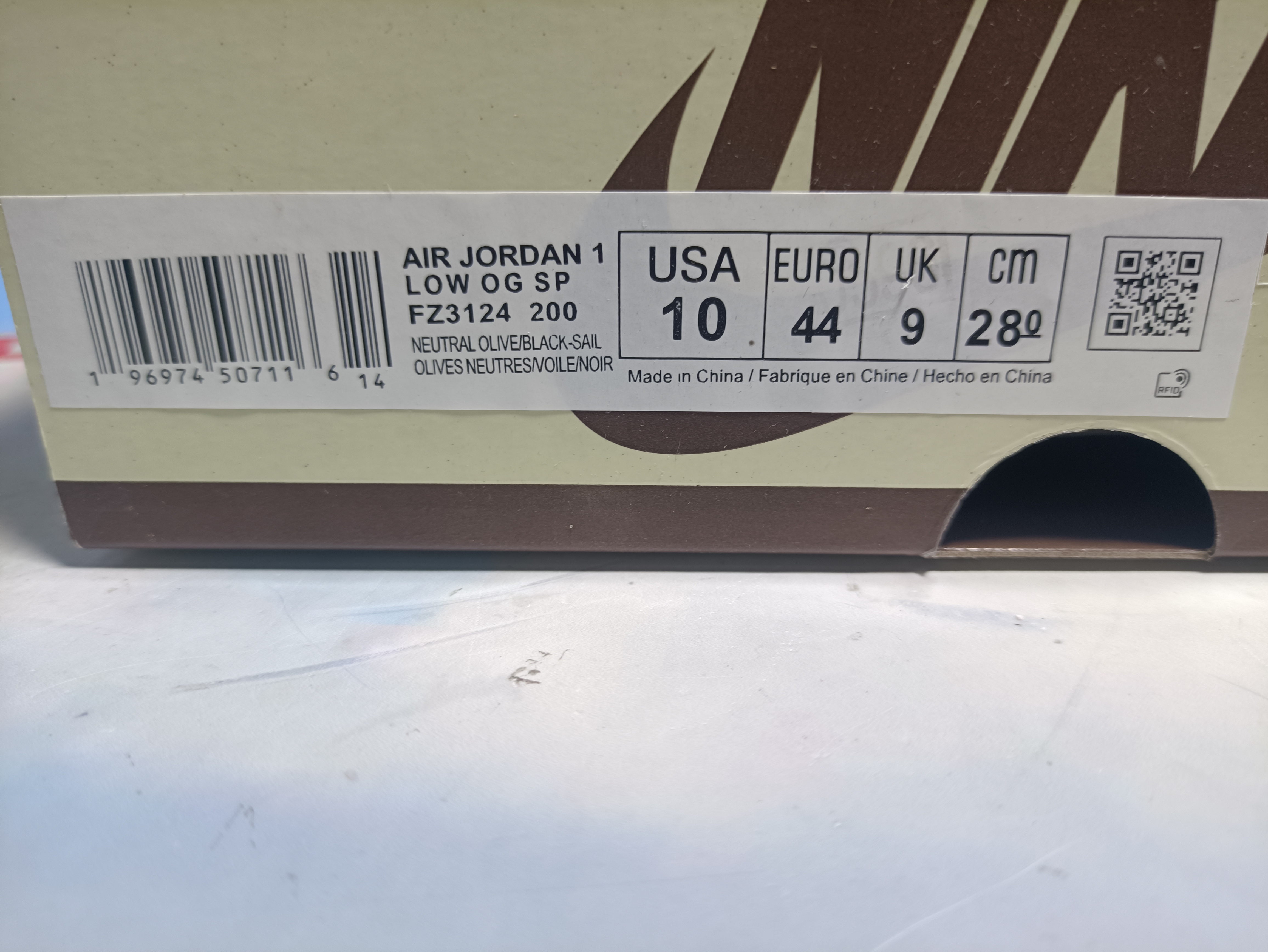 OG Jordan 1 Retro Low Golf Travis Scott Neutral Olive,FZ3124-200