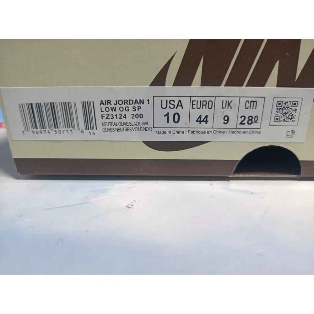 OG Jordan 1 Retro Low Golf Travis Scott Neutral Olive,FZ3124-200