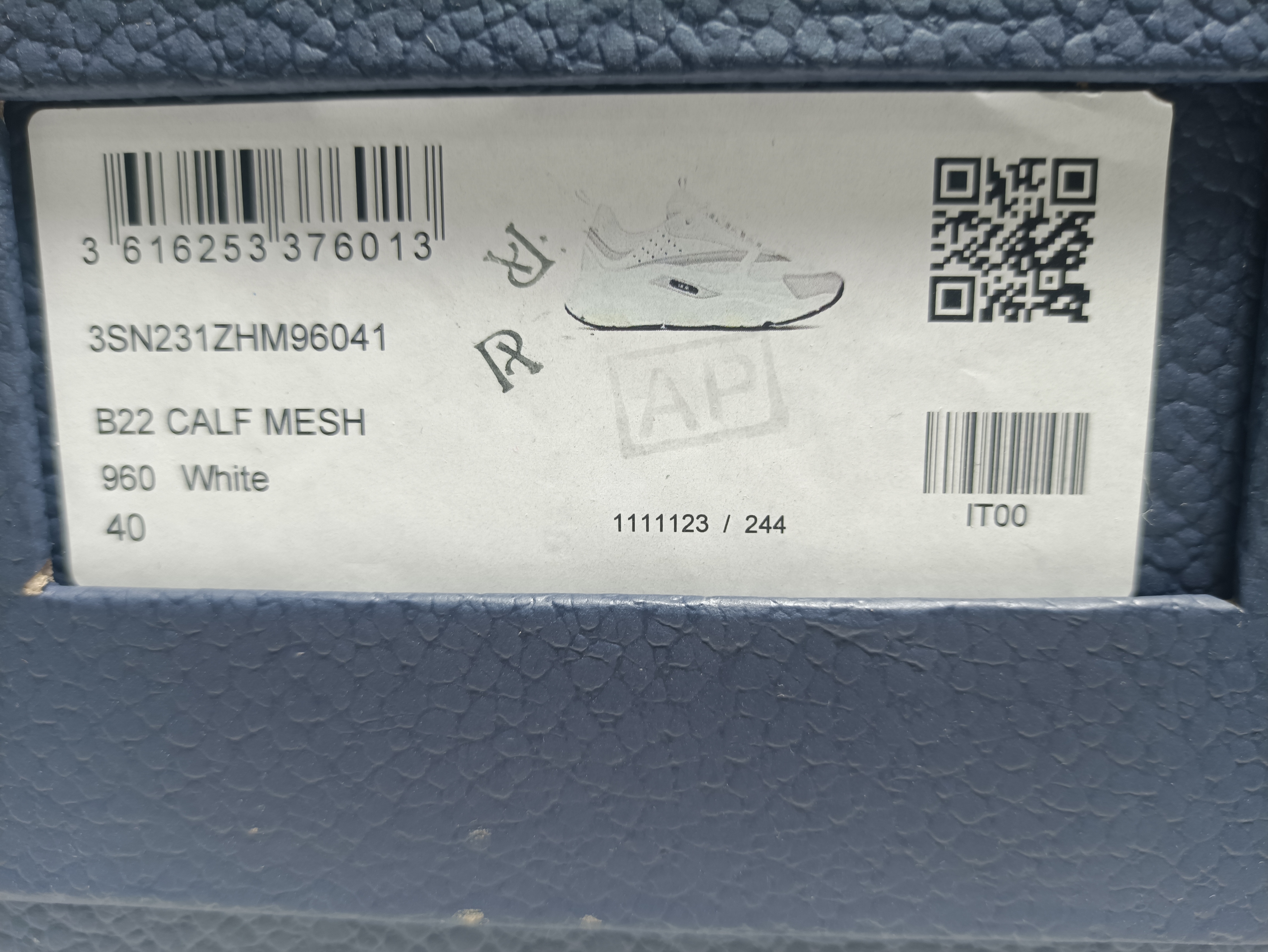 PKGoden Dior B22 Triple White Silver 3SN231YJG_H000