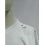 Balenciaga Distressed Damaged T-Shirts White
