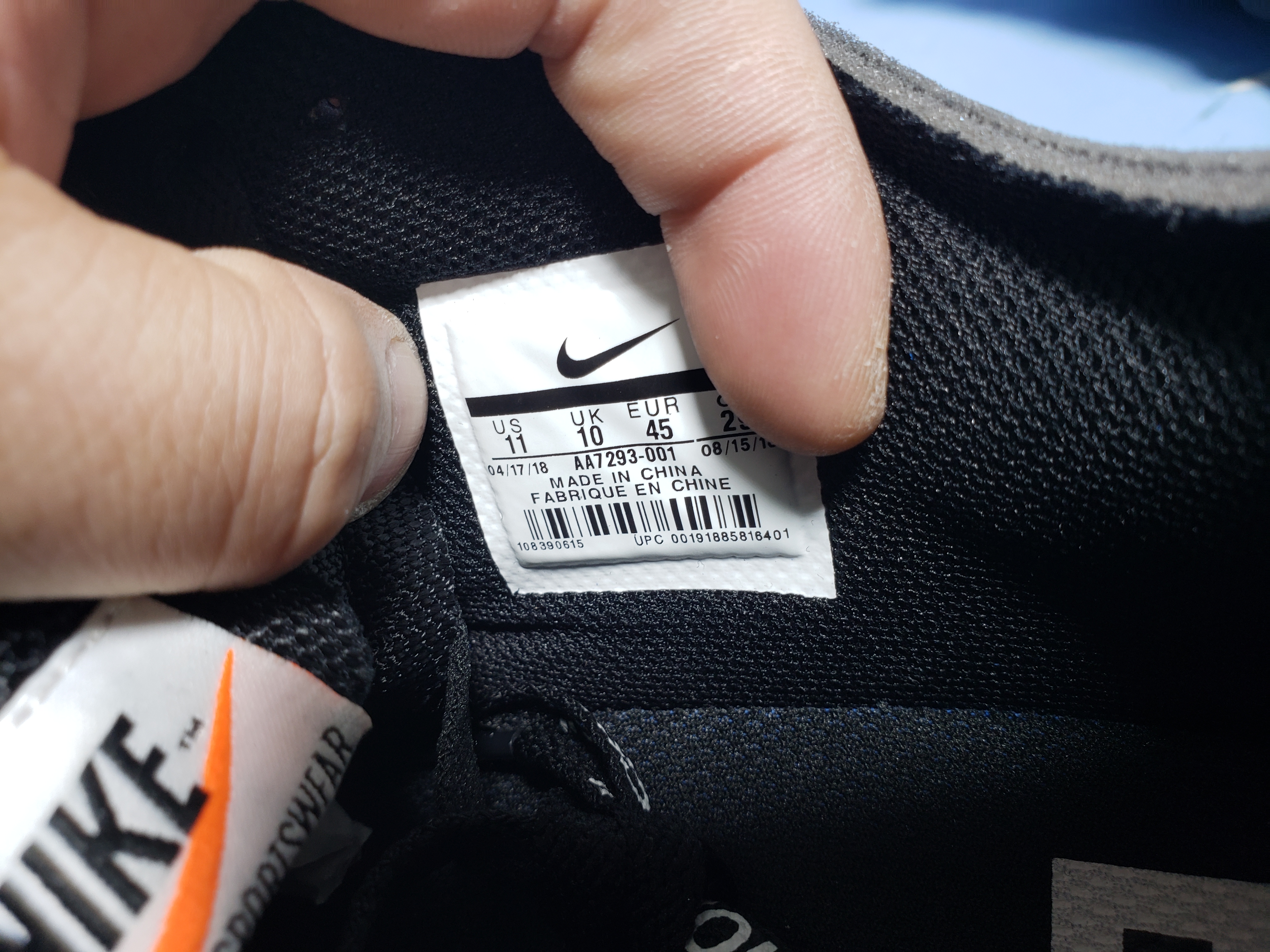 PKGoden Air Max 90 OFF-WHITE Black