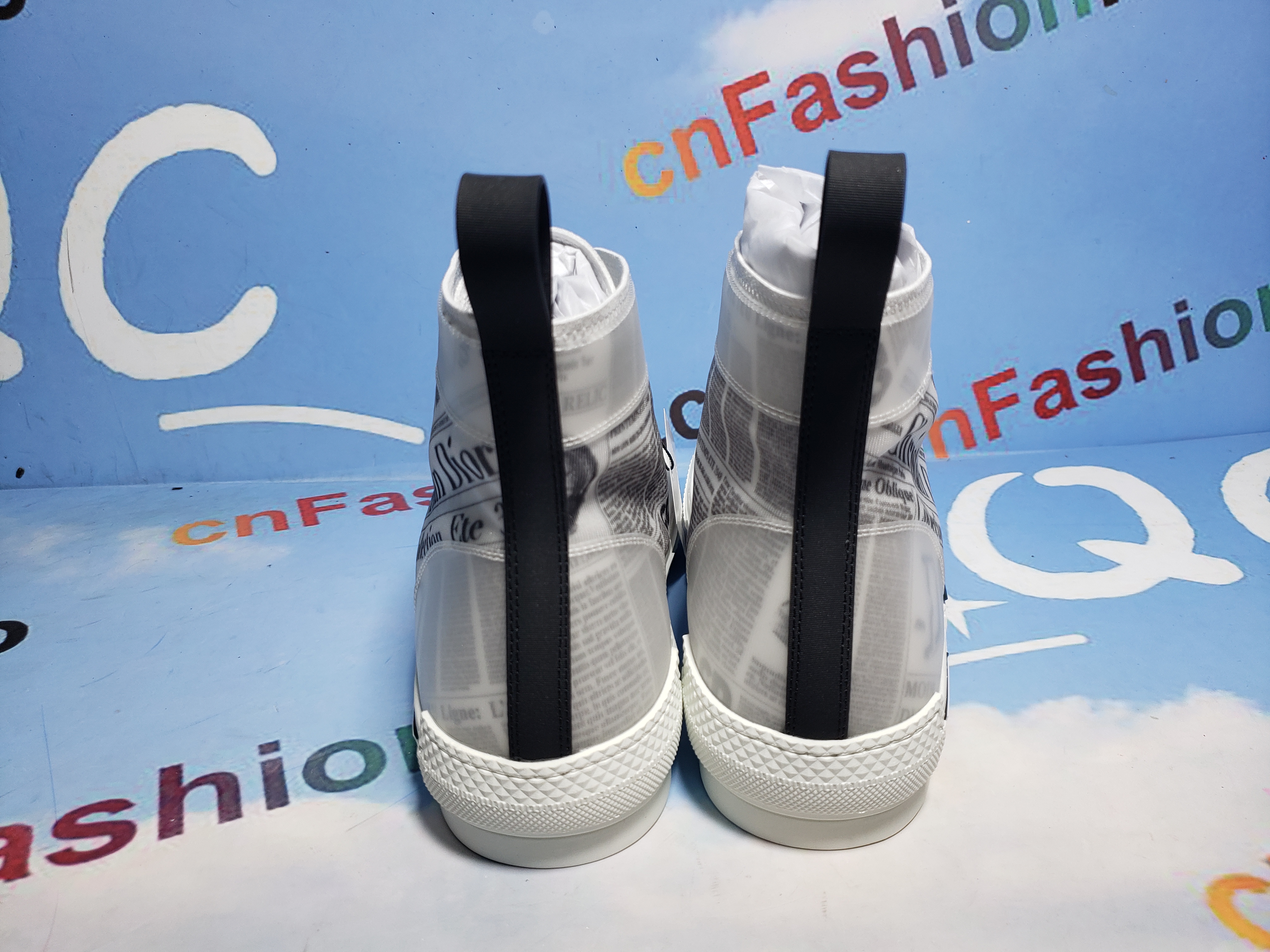 PKGoden Dior B23 Oblique Transparency High H565 White Black