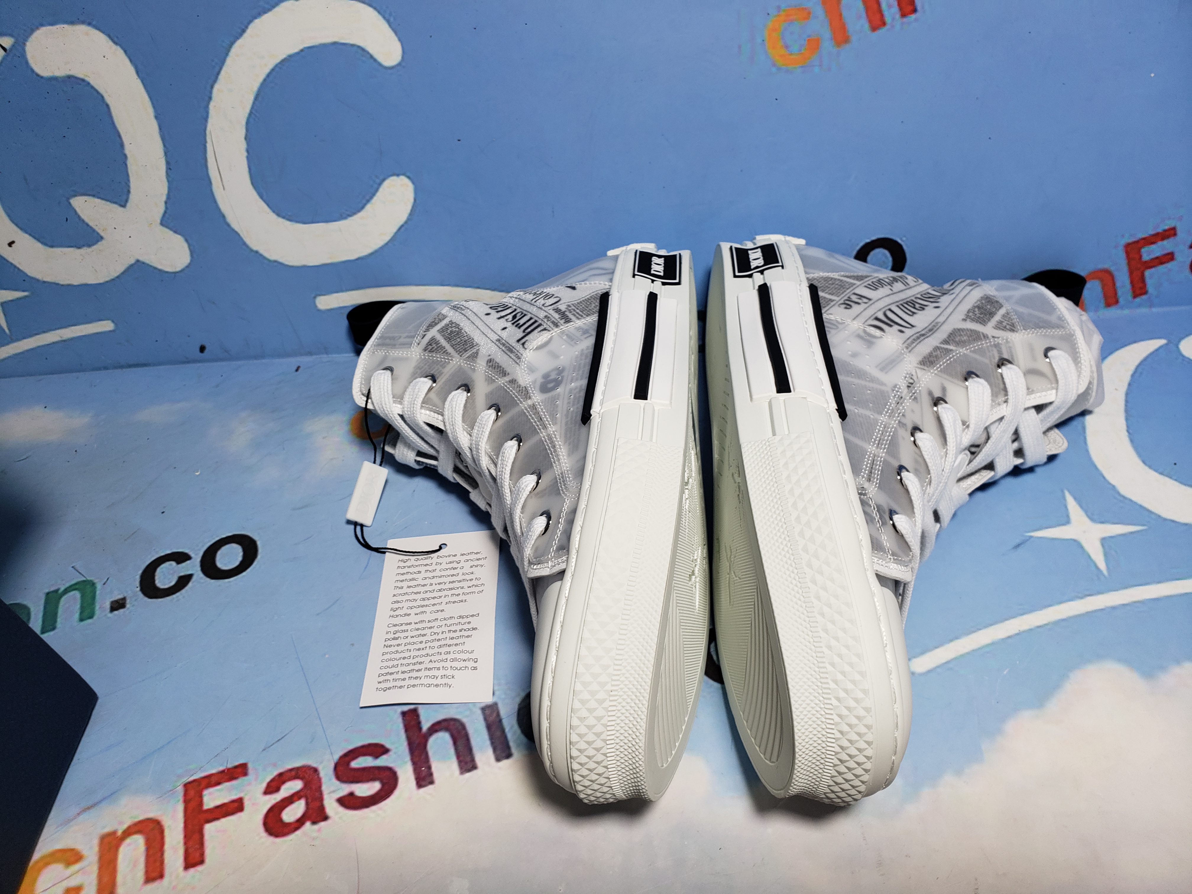 PKGoden Dior B23 Oblique Transparency High H565 White Black