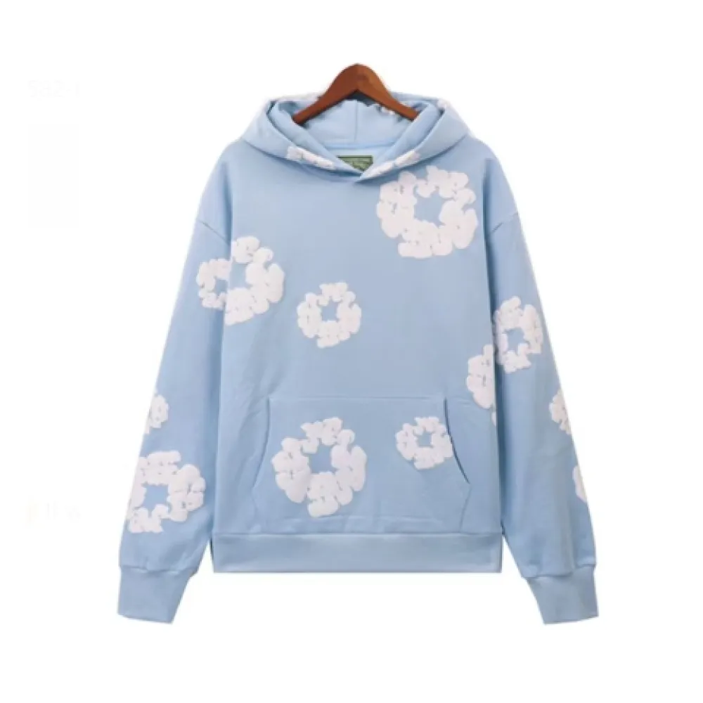Denim Tears hoodie Light Blue