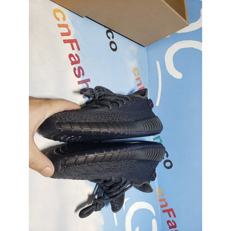 PKGoden Yeezy Boost 350 V2 Static Black (Reflective),FU9007